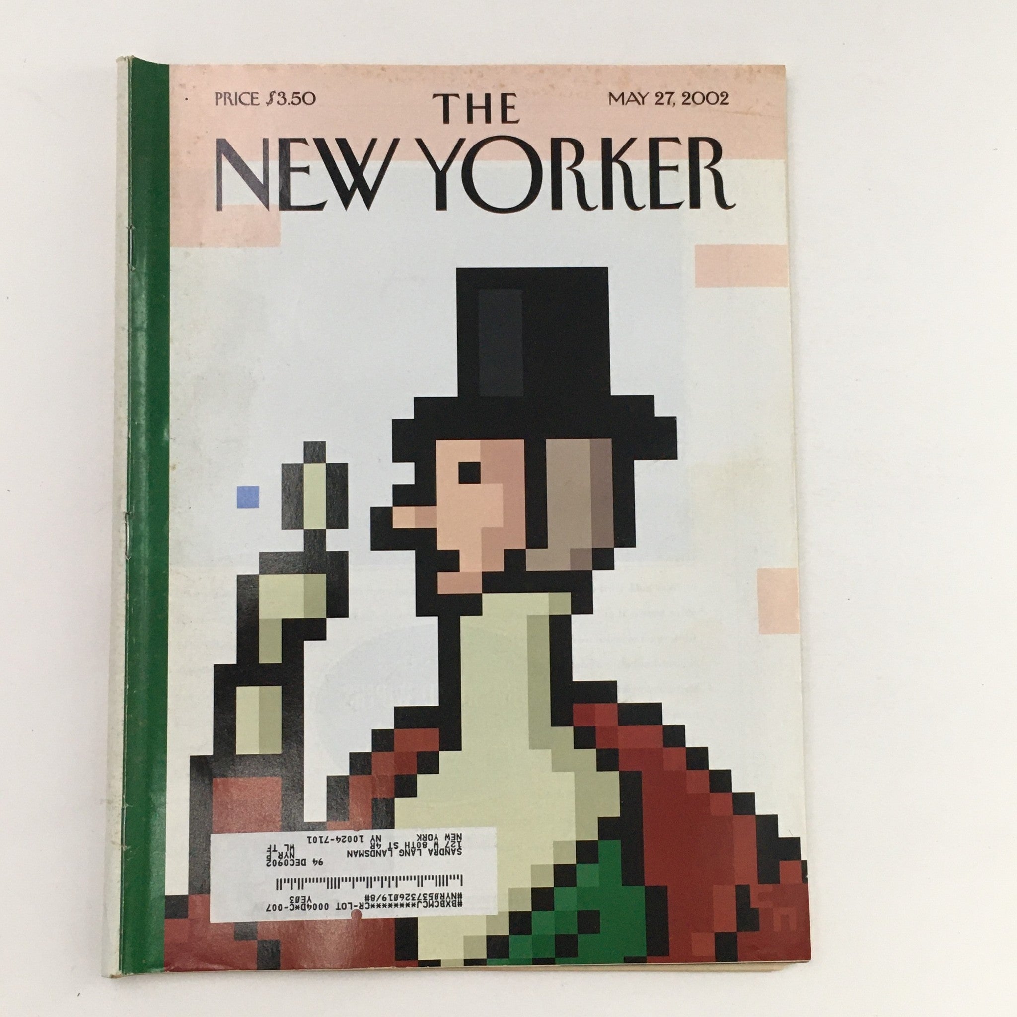 The New Yorker Full Magazine May 27 2002 Icon Cover featuring pixel art illustration by Christoph Niemann.