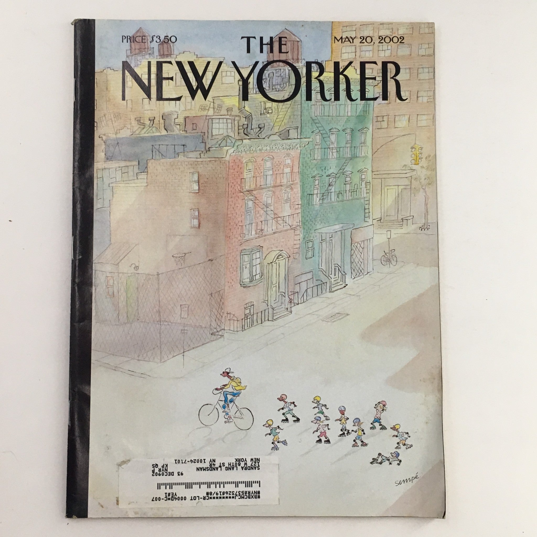 The New Yorker Full Magazine May 20 2002 Early Morning Downtown J-Jacques Sempé