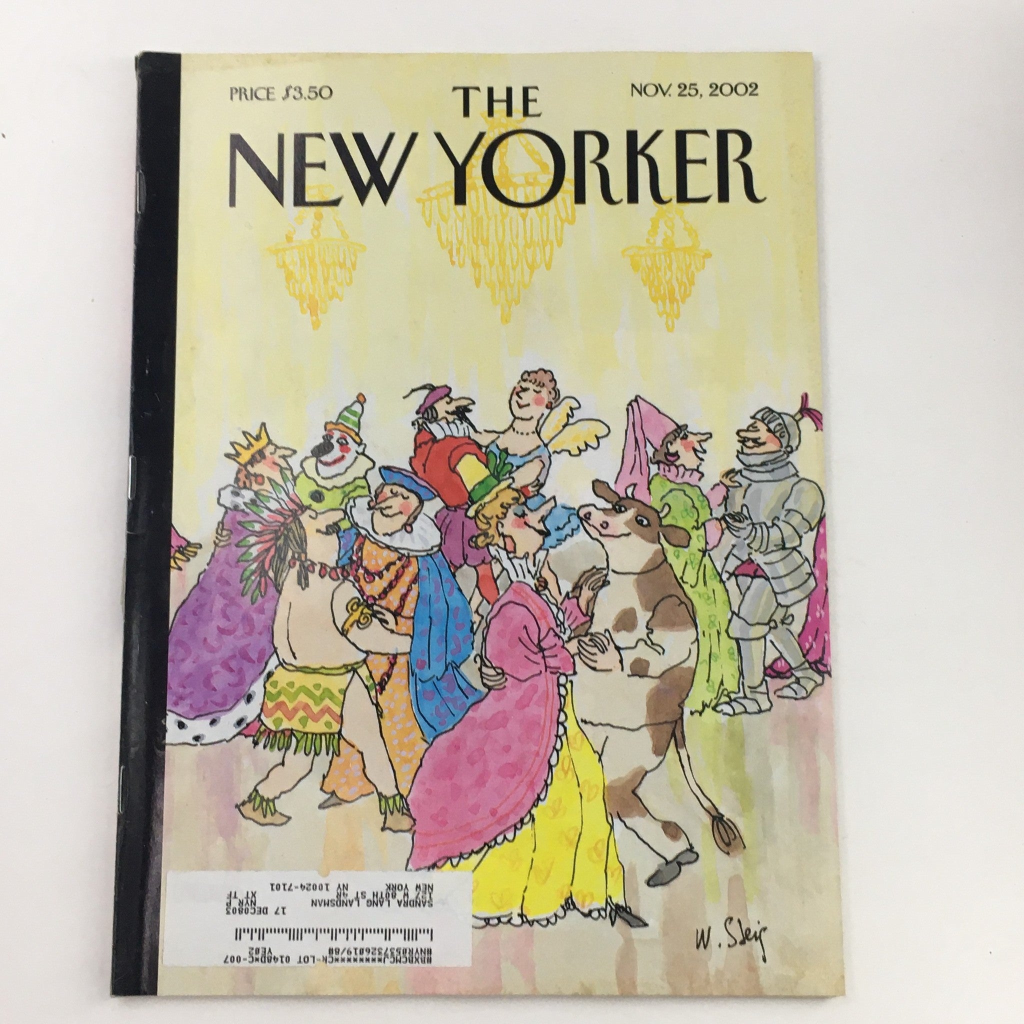 The New Yorker Full Magazine November 25 2002 Masquerade by William Steig