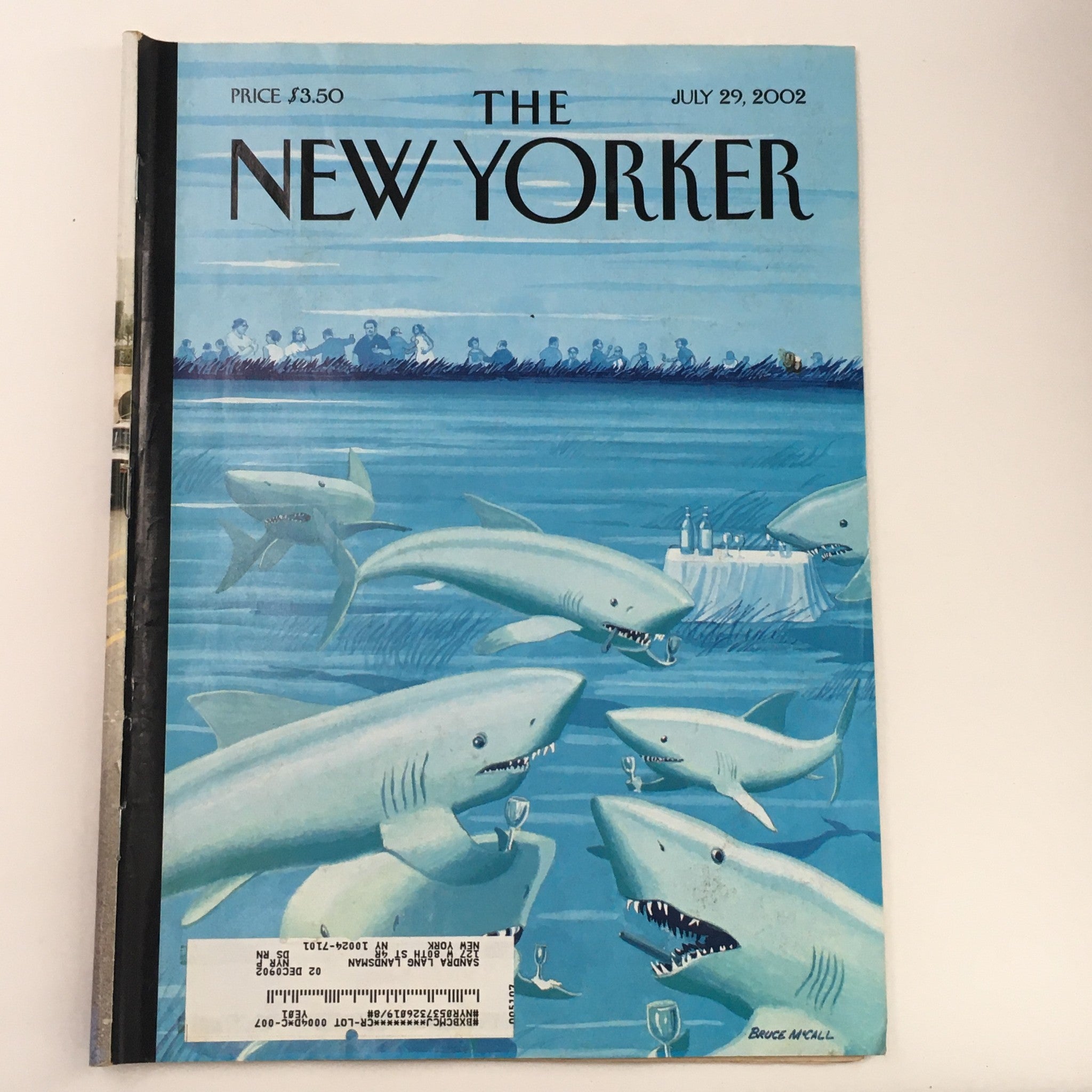 The New Yorker Full Magazine July 29 2002 Drinks Before Dinner by Bruce McCall