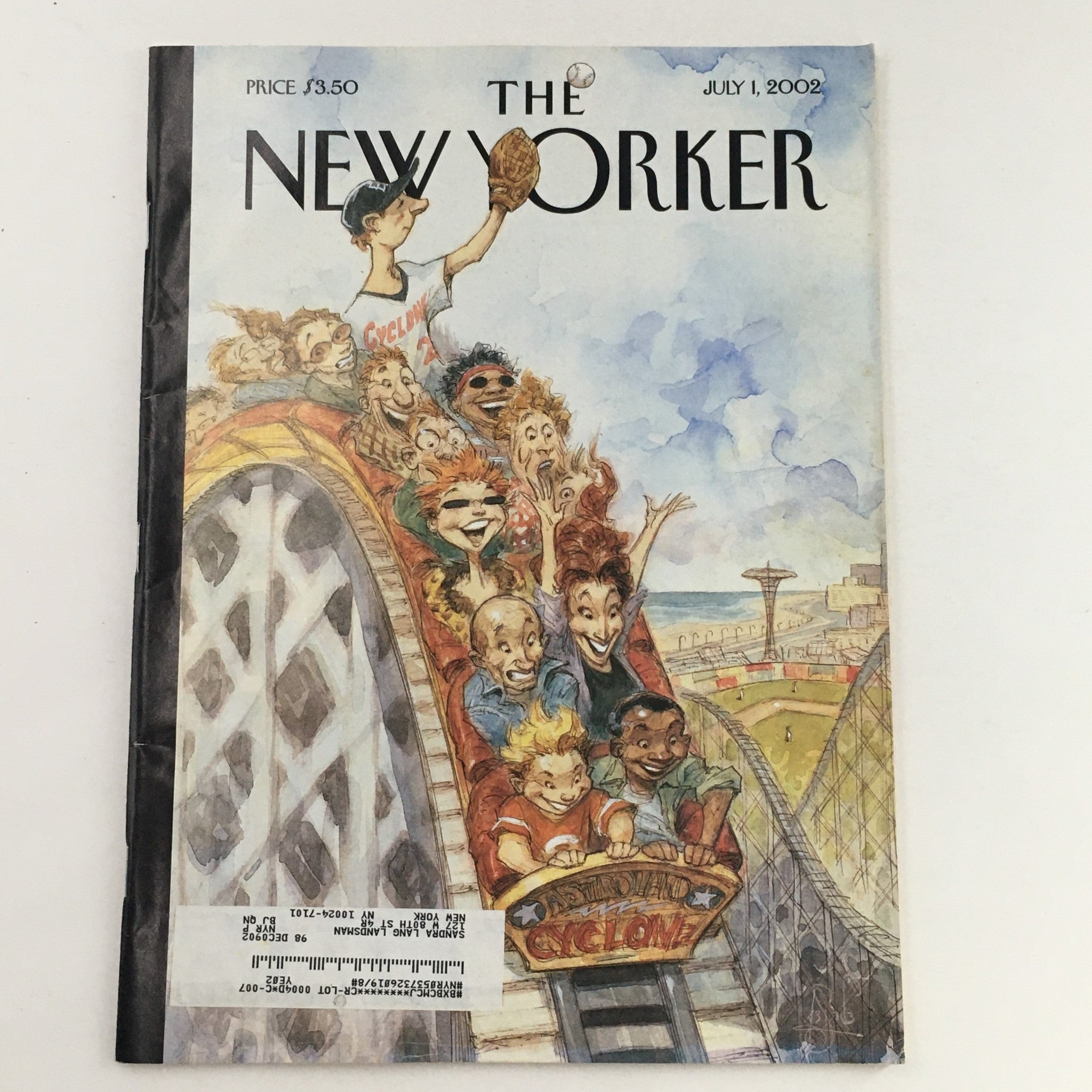 The New Yorker Full Magazine July 1 2002 Fair Ball by Peter de Seve VG