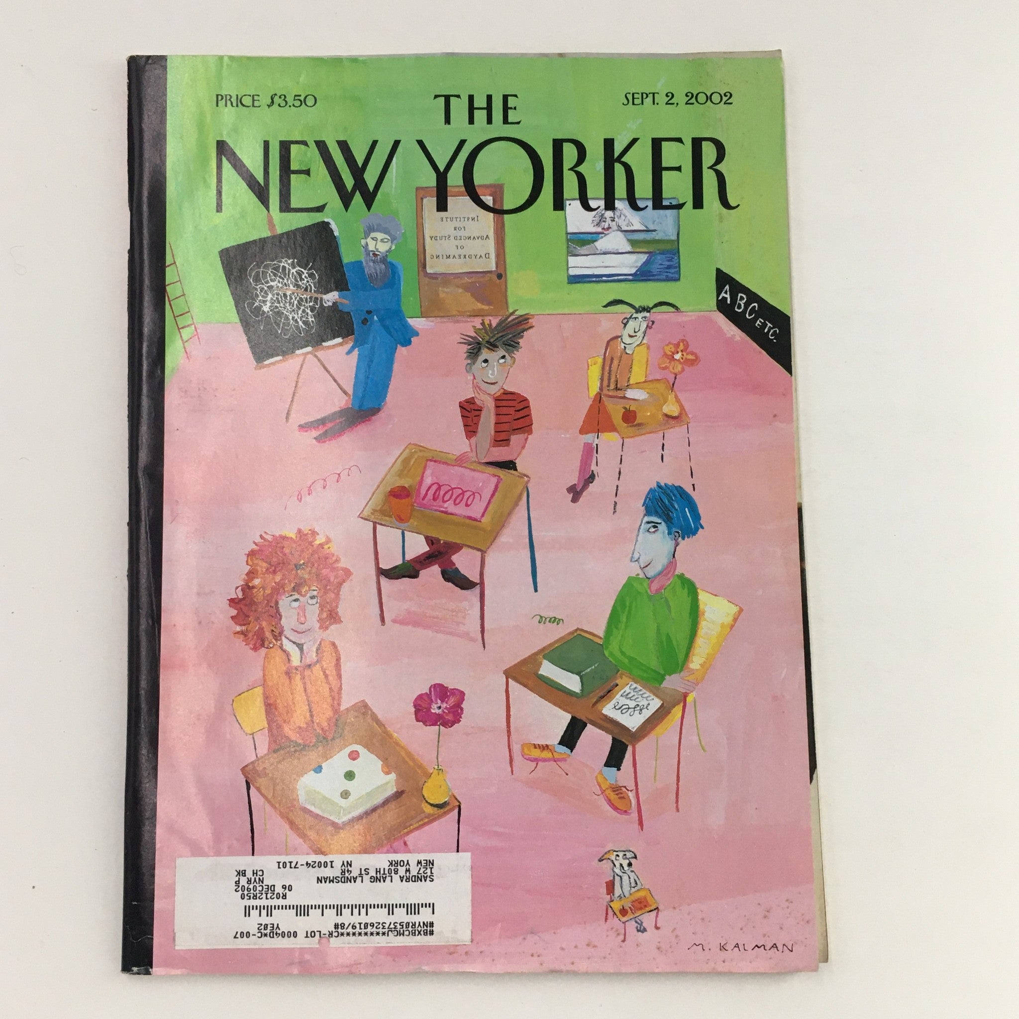 The New Yorker Full Magazine September 2 2002 School Daze by Maira Kalman