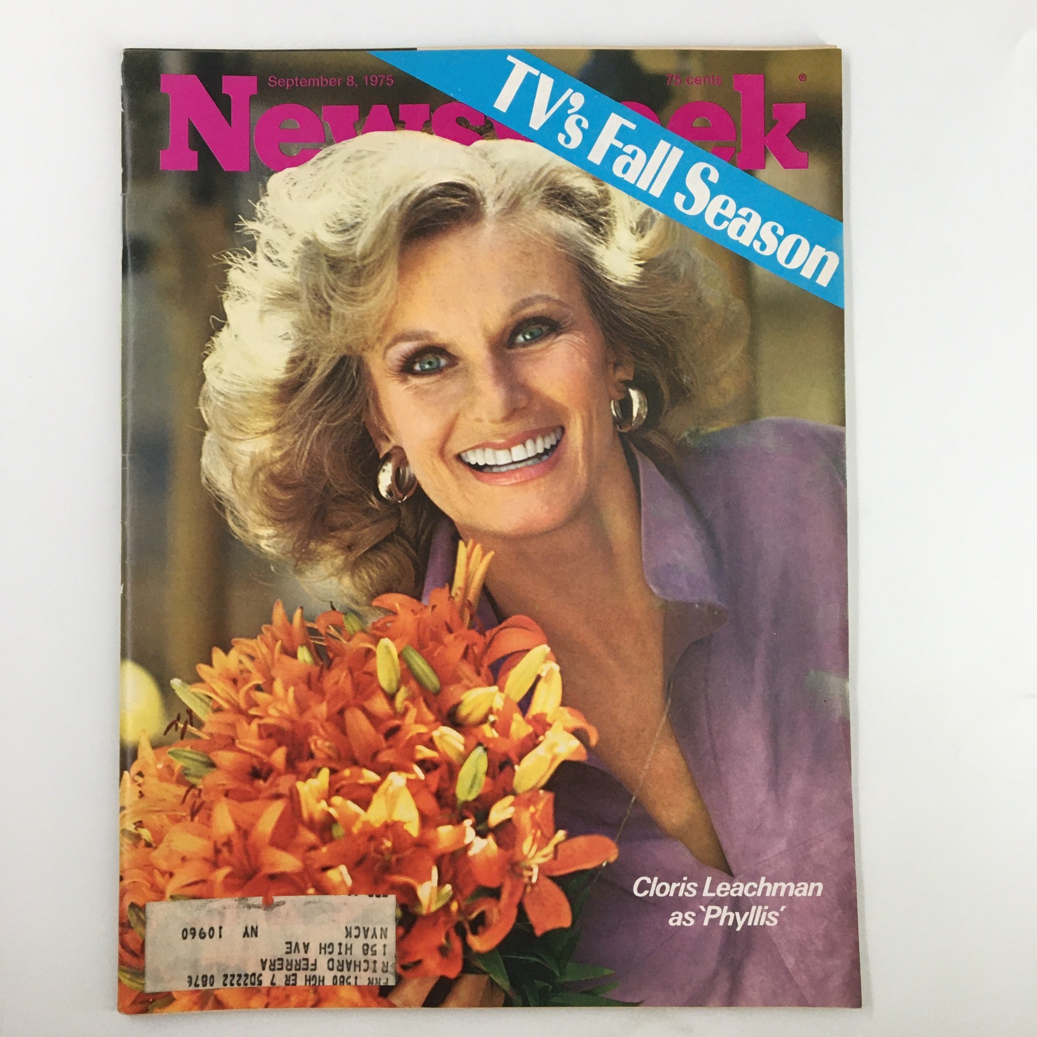 VTG Newsweek Magazine September 8 1975 Cloris Leachman as 'Phyllis'