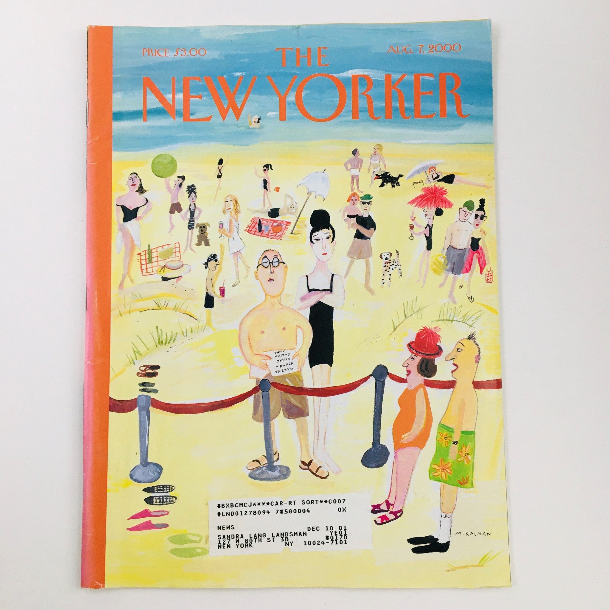 The New Yorker Full Magazine August 7 2000 A Place in the Sun by Maira Kalman