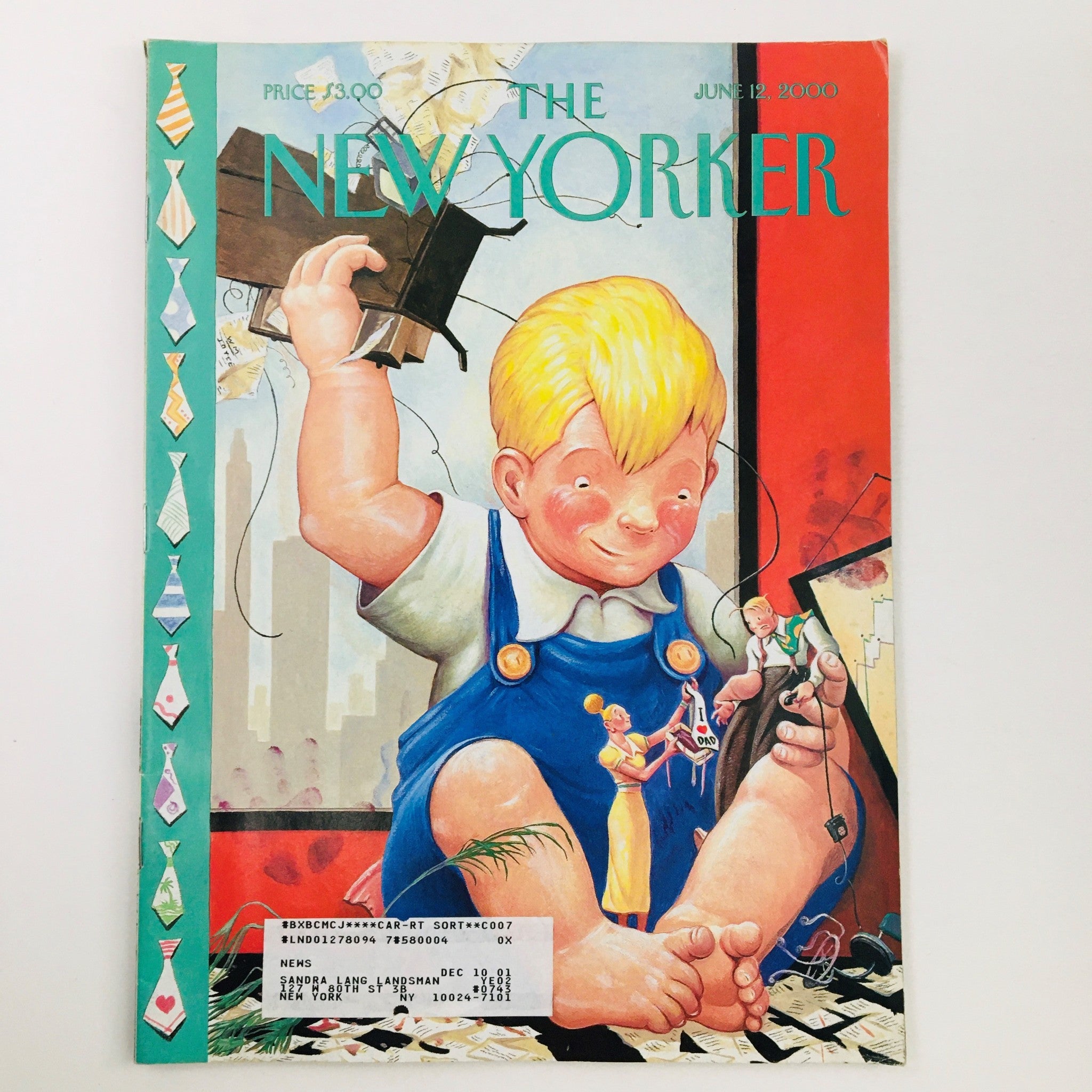 The New Yorker Full Magazine June 12 2000 Father's Day by William Joyce VG