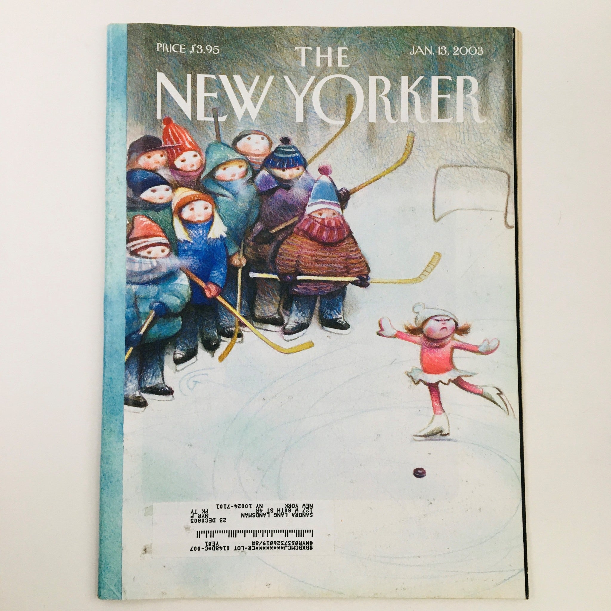 The New Yorker Full Magazine January 13 2003 On The Ice by Carter Goodrich VG