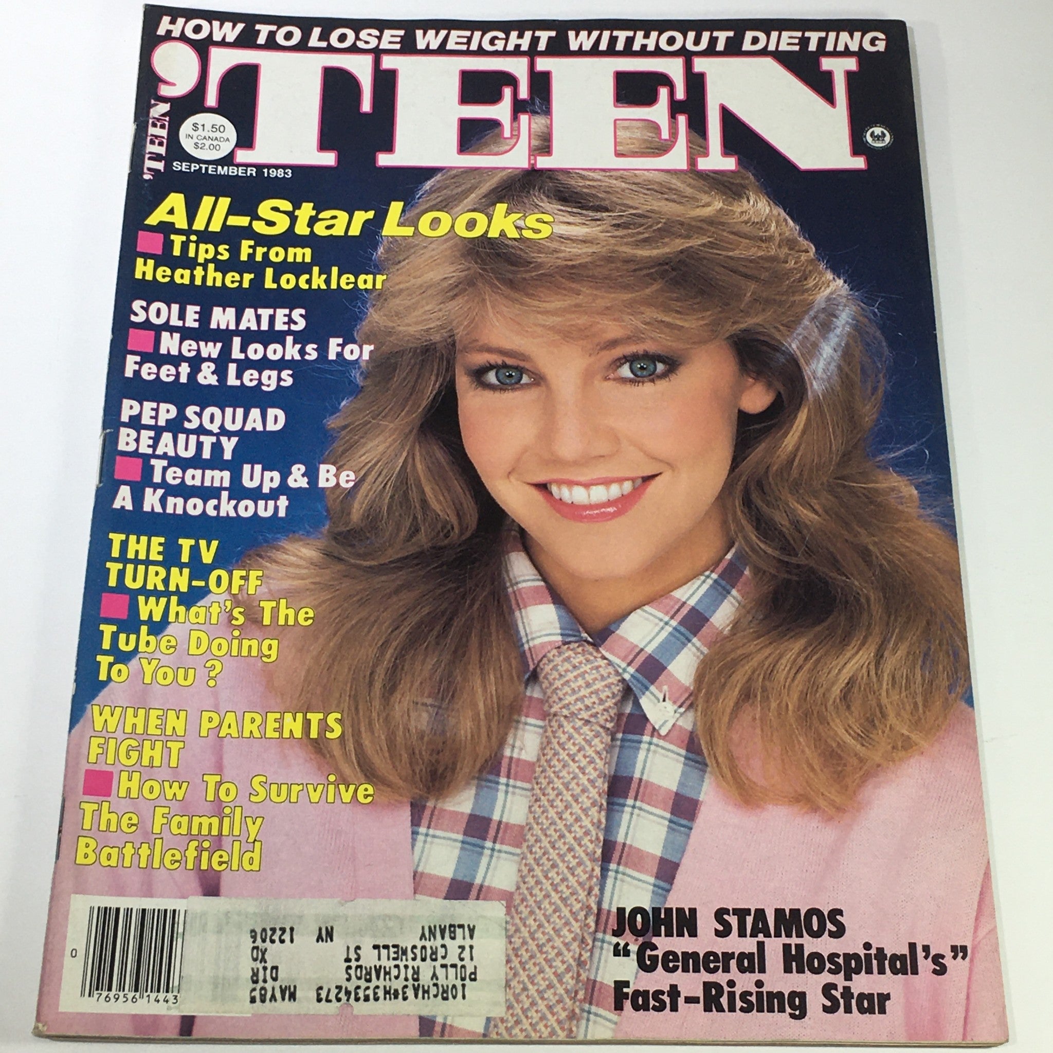 VTG Teen Magazine: September 1983 - John Stamos Fast-Rising Star Issue