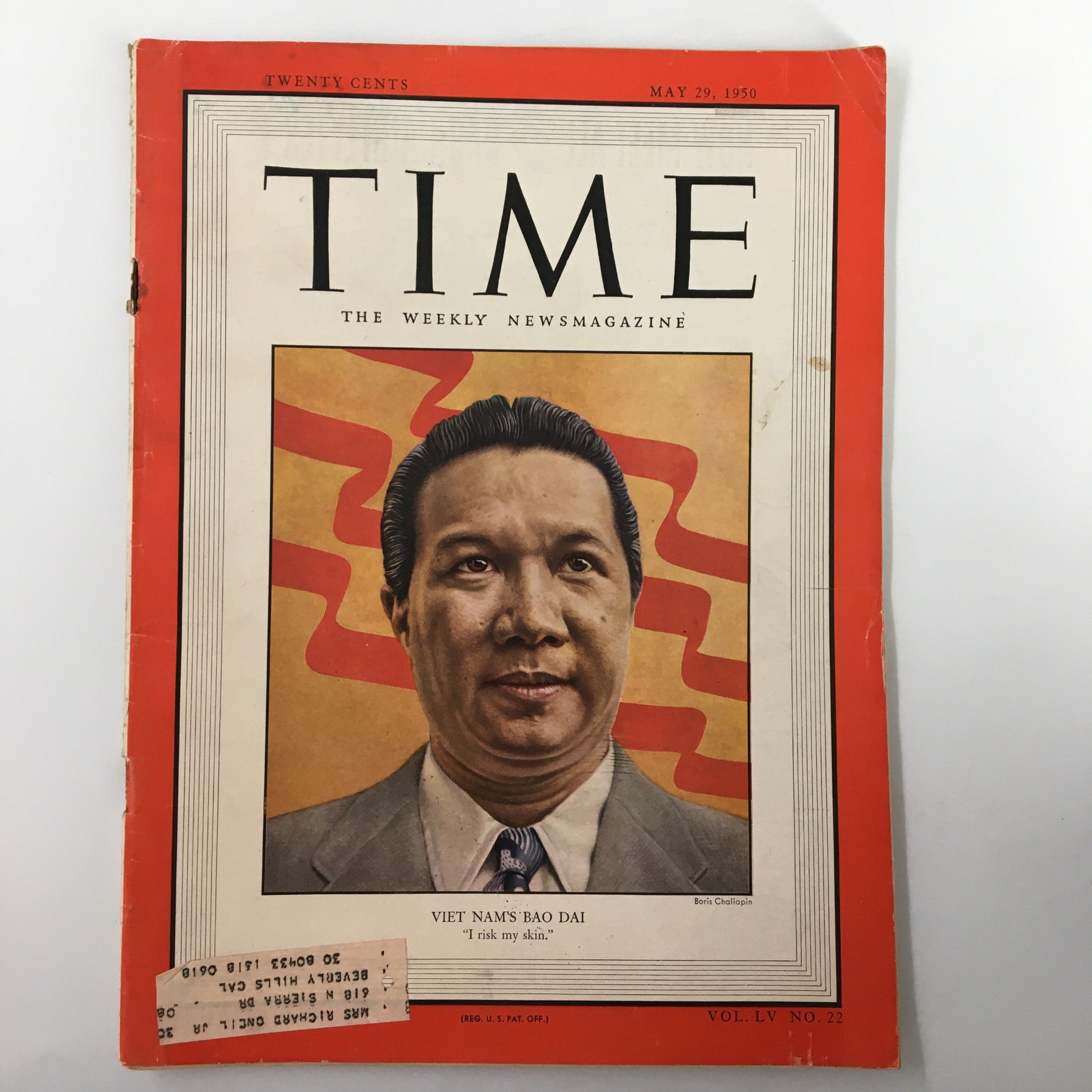 VTG Time Magazine May 29 1950 Vol. 55 No. 22 Viet Nam's Bao Dai