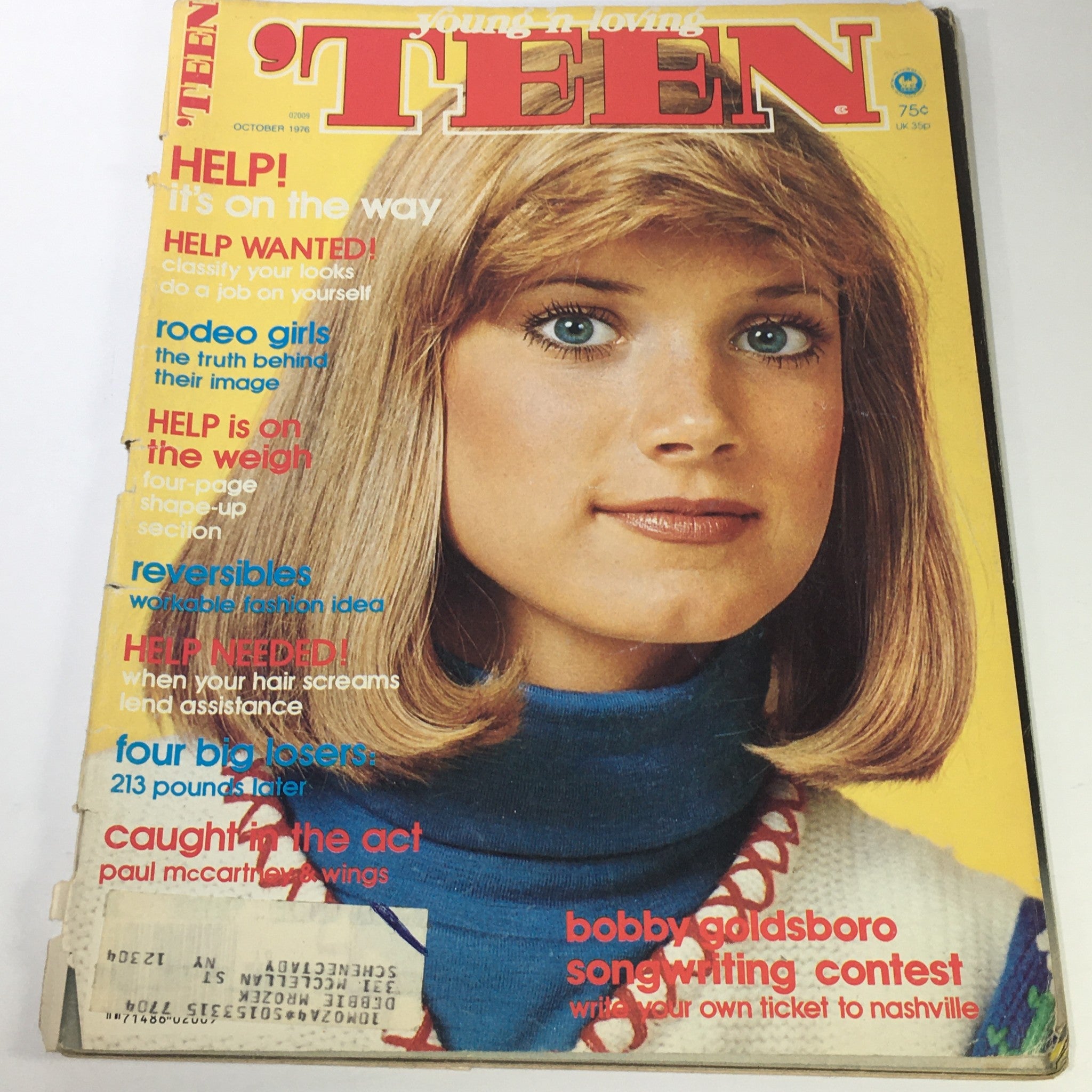 VTG Teen Magazine: October 1976 - Model Young Miss Ingenue W Cover