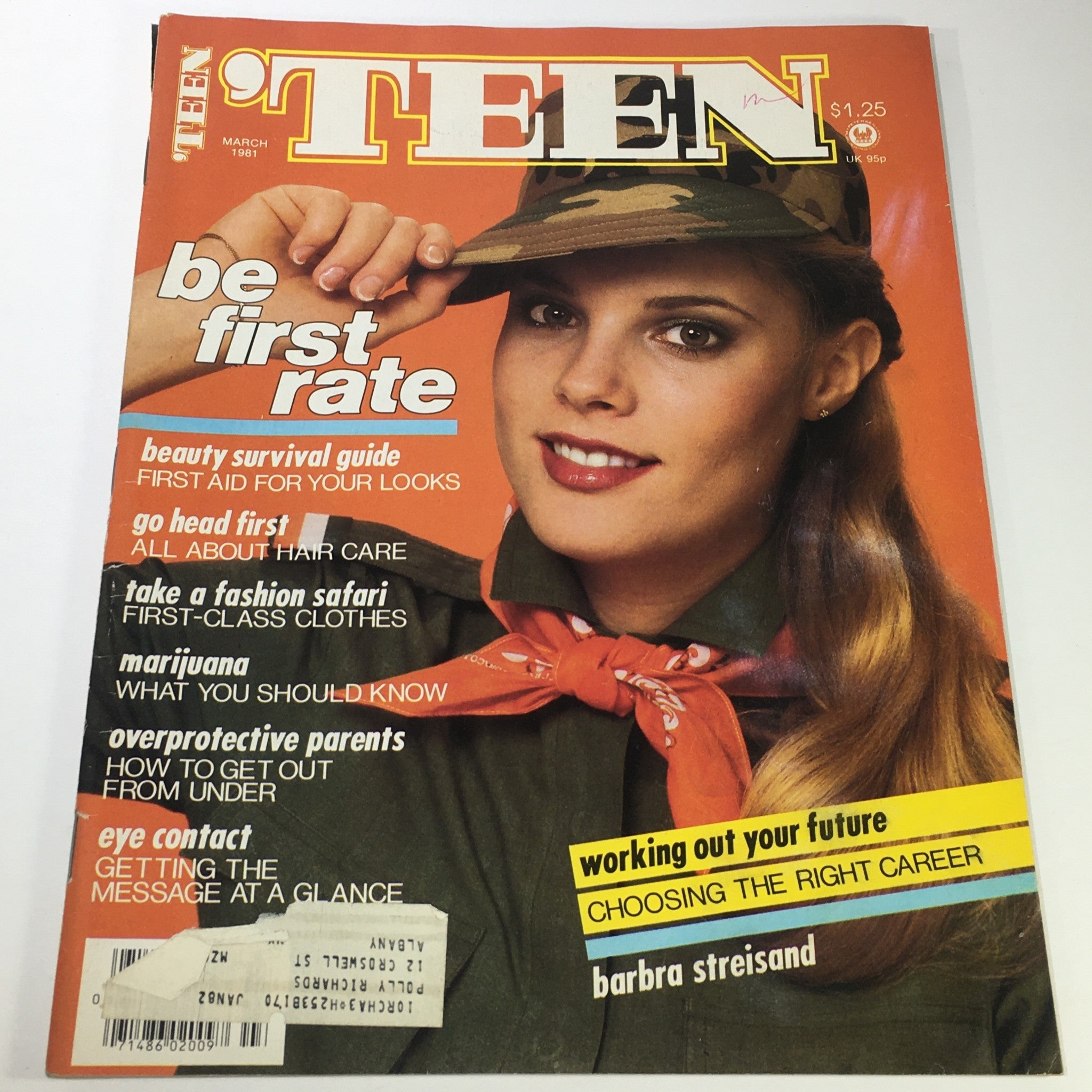 VTG Teen Magazine: March 1981 - Barbara Streisand Issue / Fashion Safari Tips