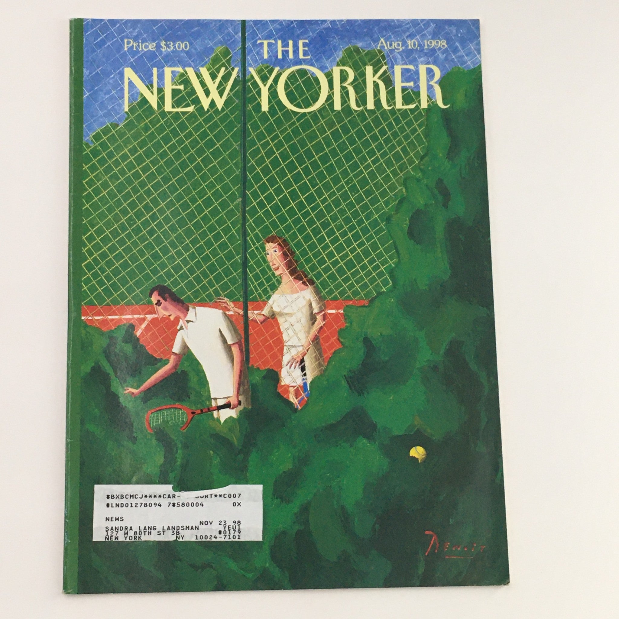 The New Yorker Full Magazine August 10 1998 Advantage Out by Benoit van Innis