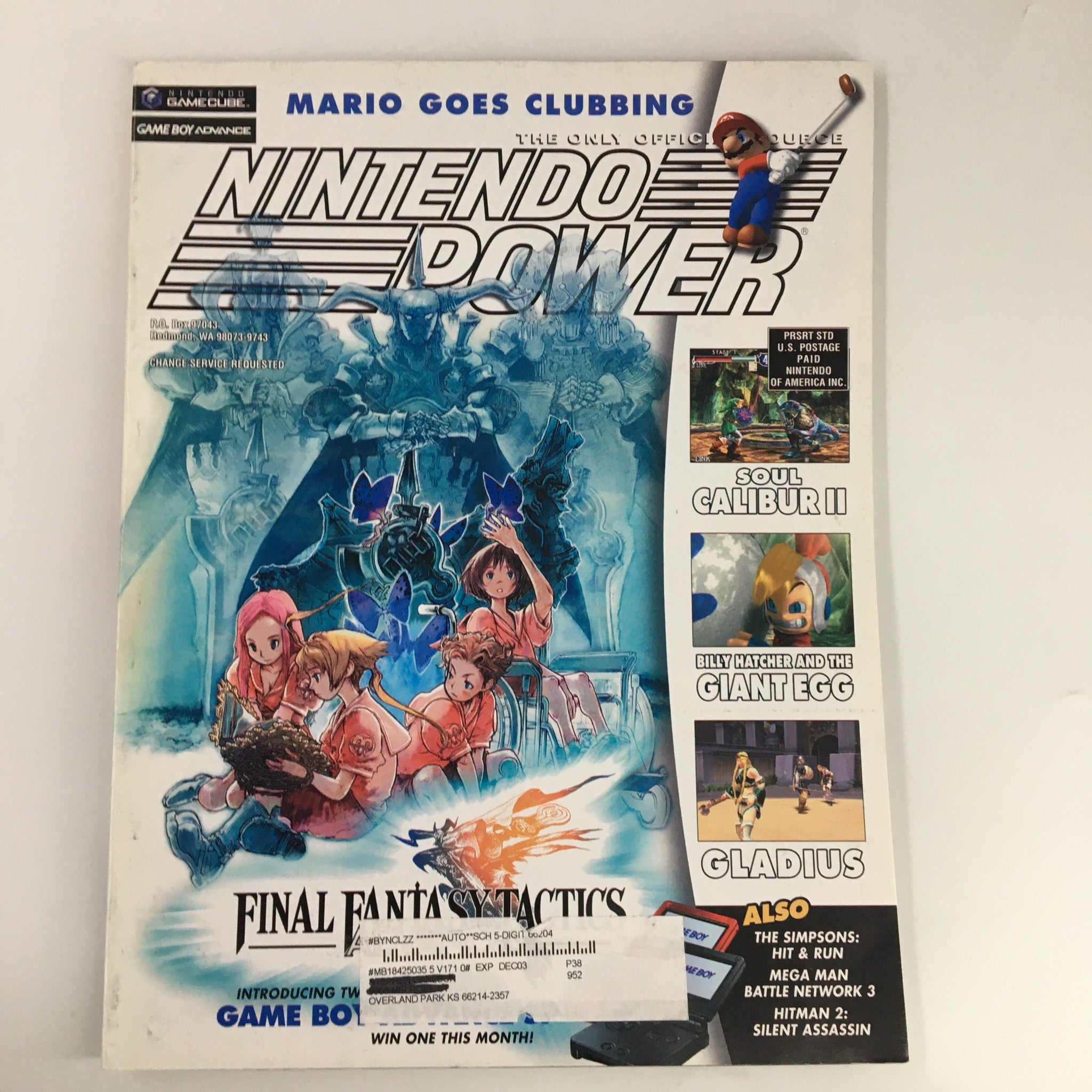 Nintendo Power Magazine Vol 171 September 2003 Final Fantasy Sky Tactic w Poster