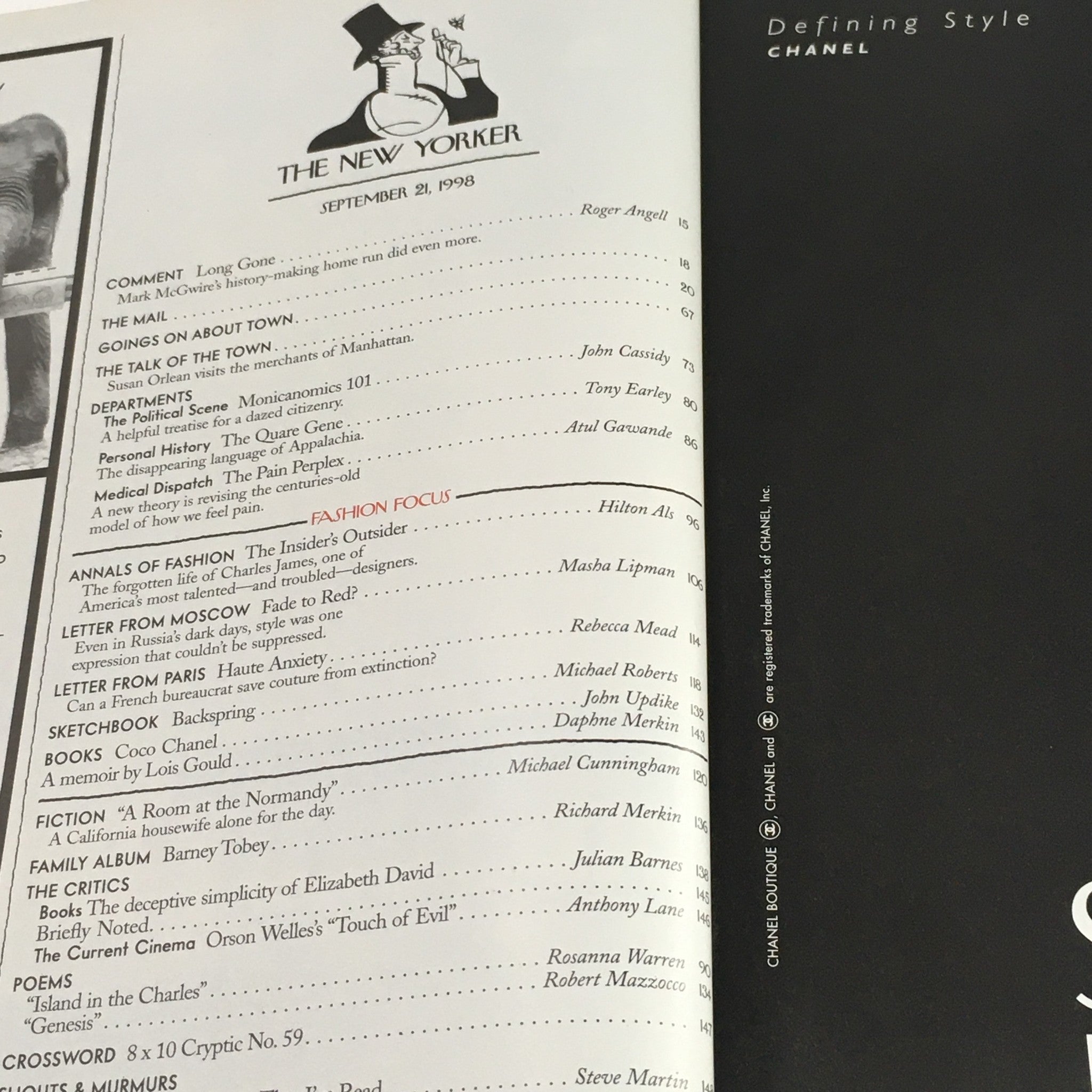 The New Yorker Full Magazine September 21 1998 Spot Check by Michael Roberts