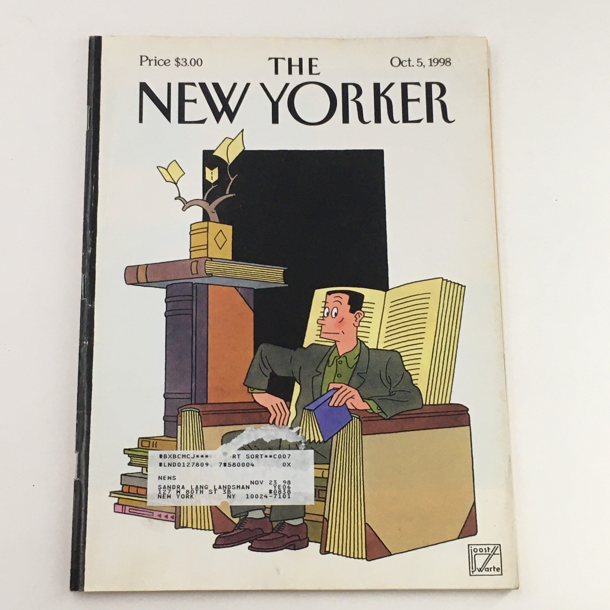 The New Yorker Full Magazine October 5 1998 Fall Books by Joost Swarte