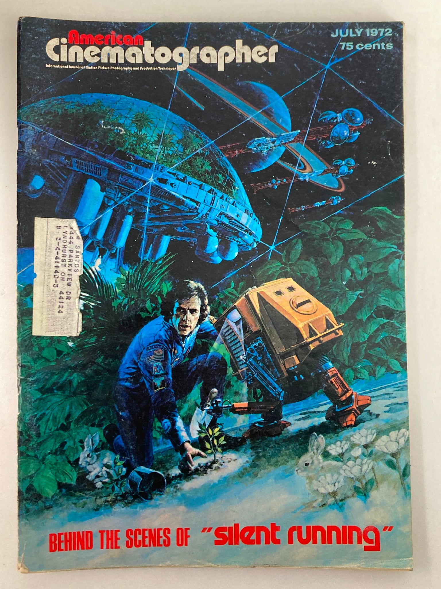 American Cinematographer Magazine July 1972 Freeman Lowell in "Silent Running"