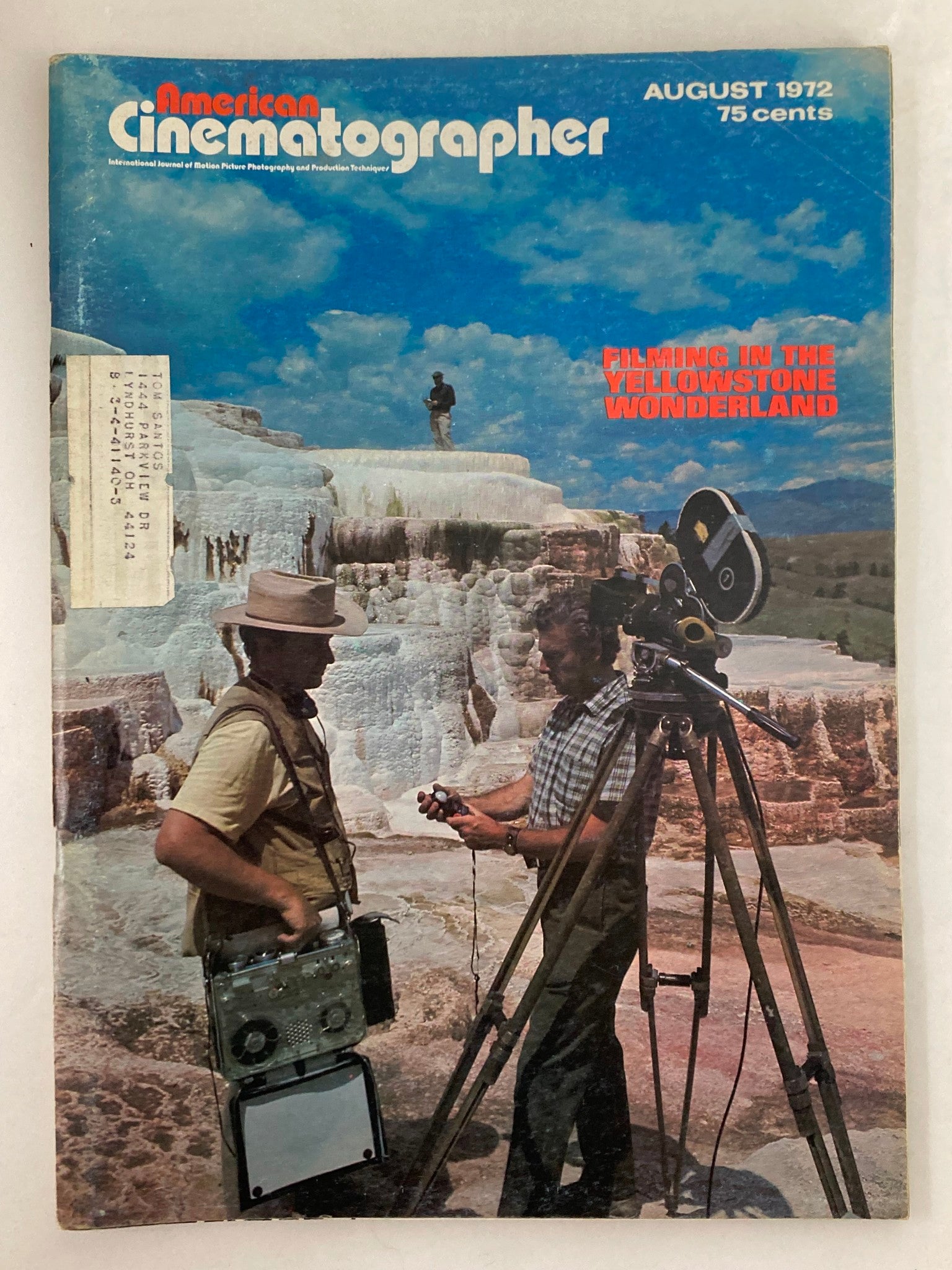 American Cinematographer Magazine August 1972 Ulf Backstrom and Bert Van Bork