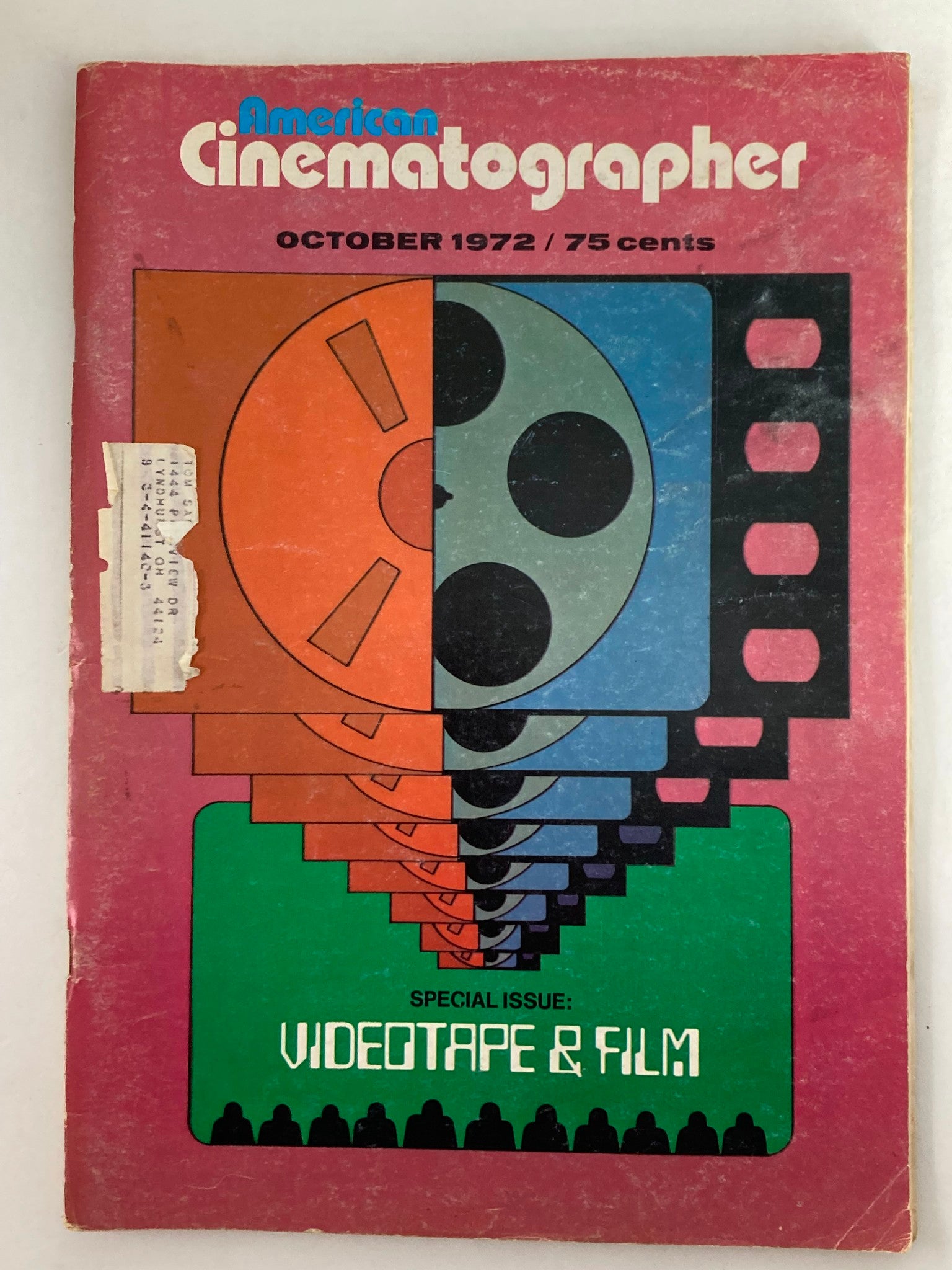 American Cinematographer Magazine October 1972 Videotape and Film Representation