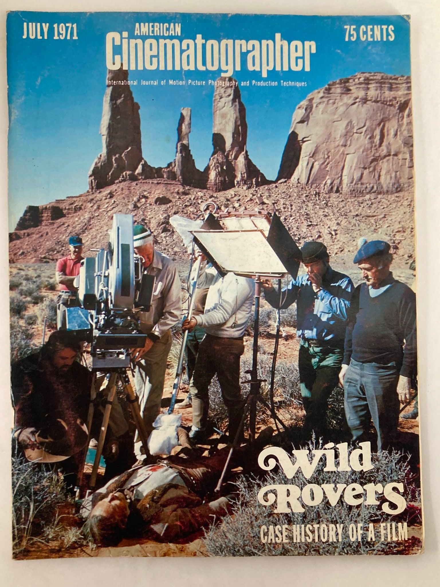 American Cinematographer Magazine July 1971 William Holden in "Wild Rovers"