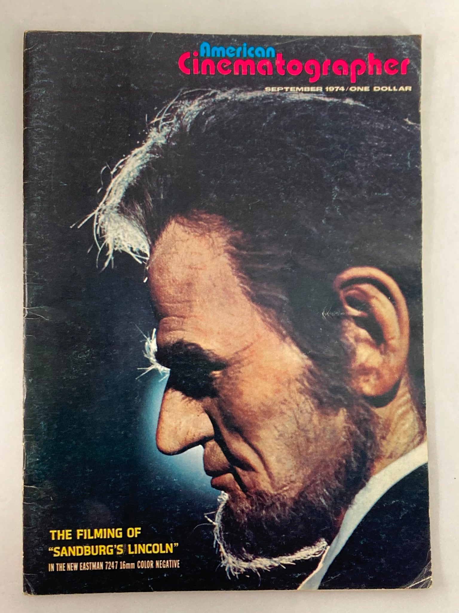 American Cinematographer Magazine September 1974 Hal Holbrook Sandburg's Lincoln