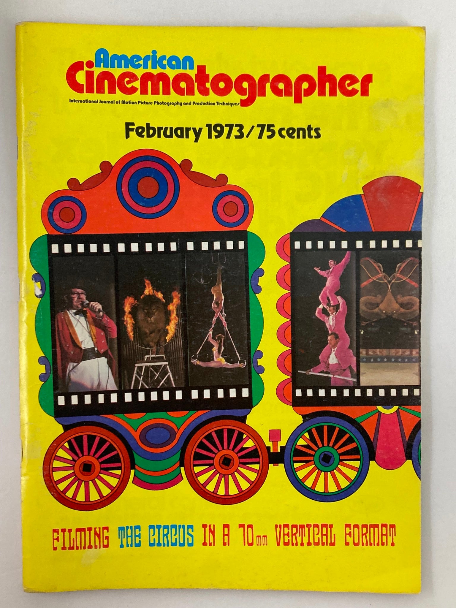 American Cinematographer Magazine February 1973 Scenes from "The Circus"