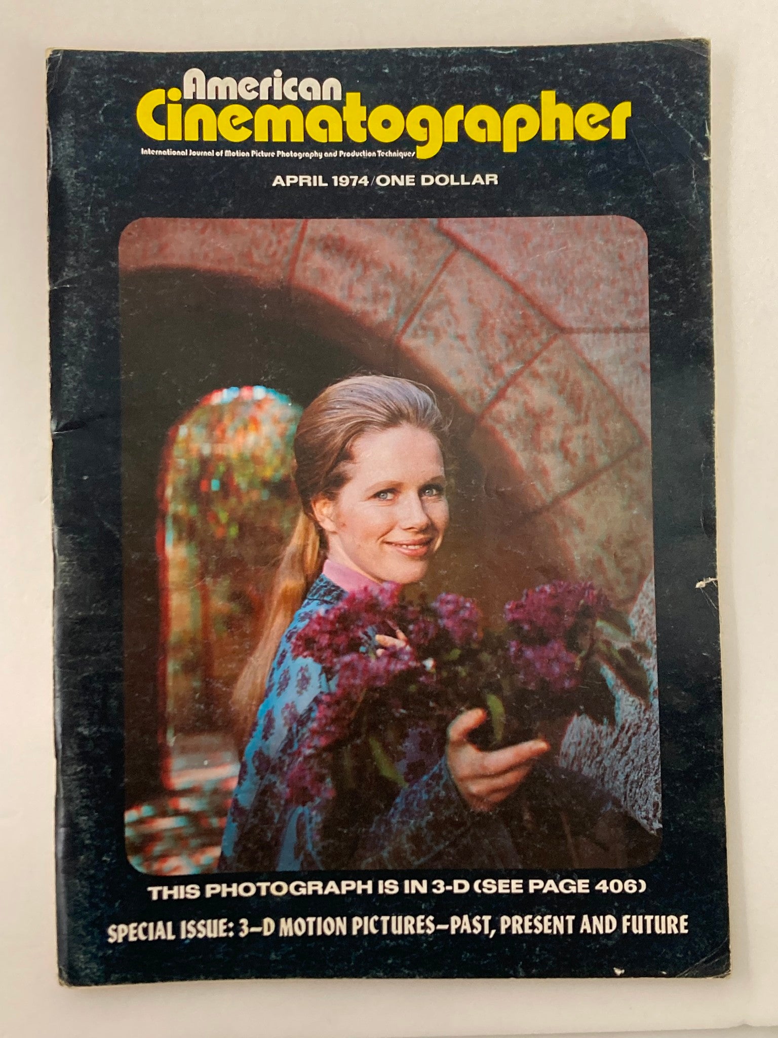 American Cinematographer Magazine April 1974 Liv Ullman in "Lost Horizon"