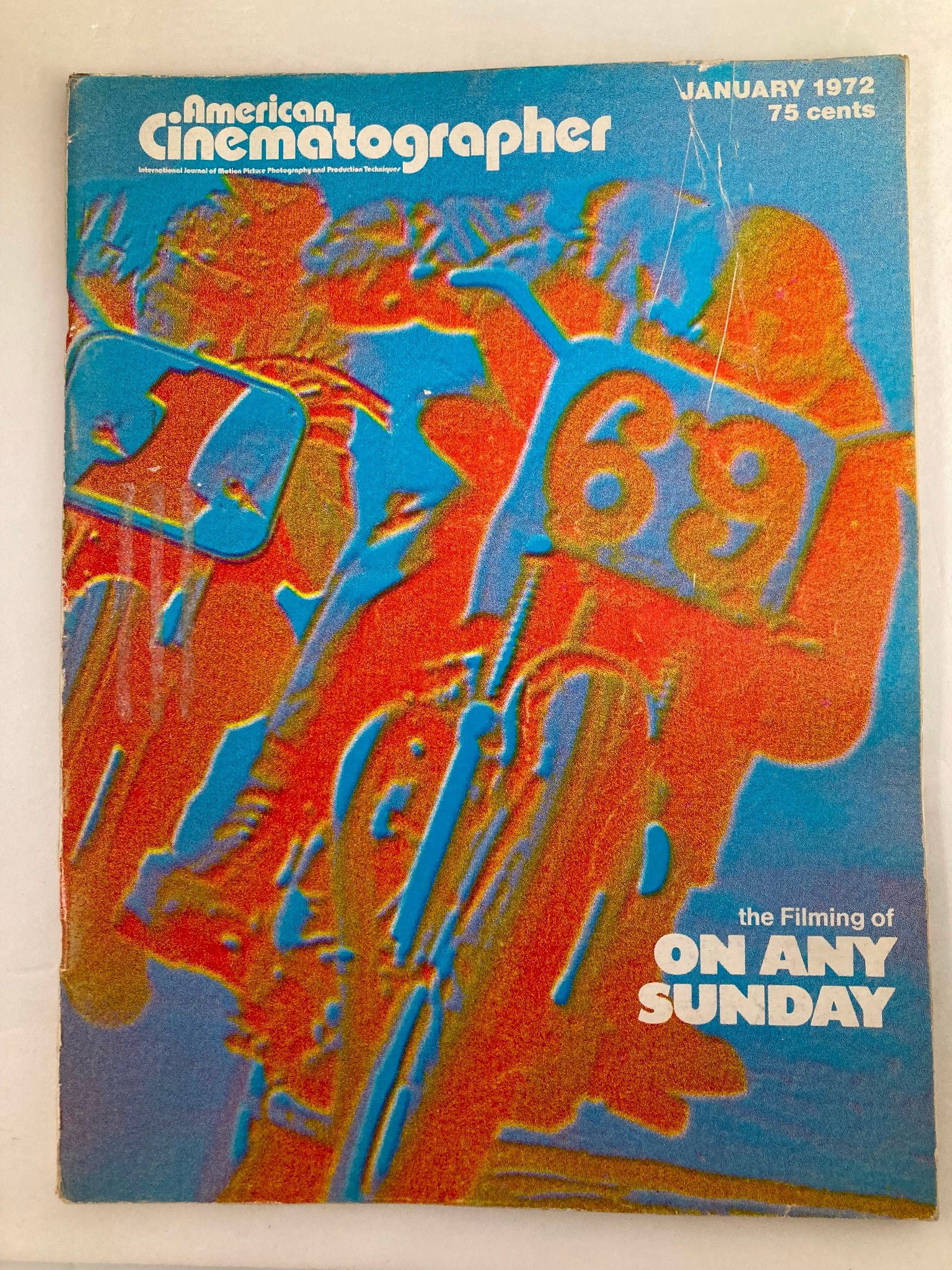 American Cinematographer Magazine January 1972 Filming of On Any Sunday No Label