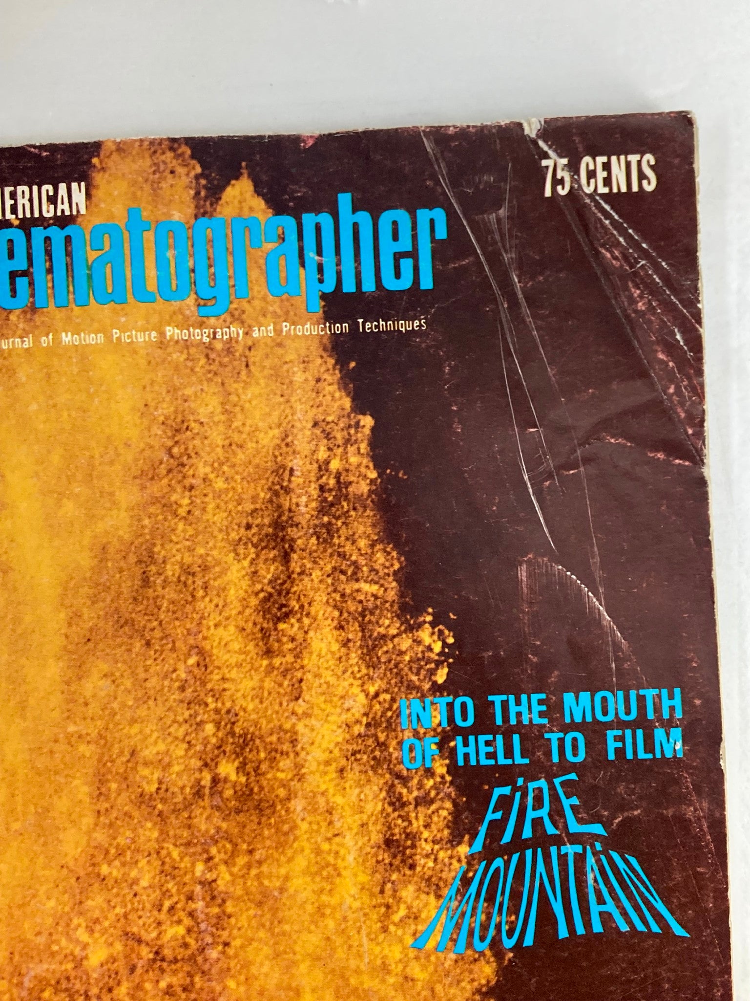 American Cinematographer Magazine June 1971 Mouth of Hell To Film Fire Mountain