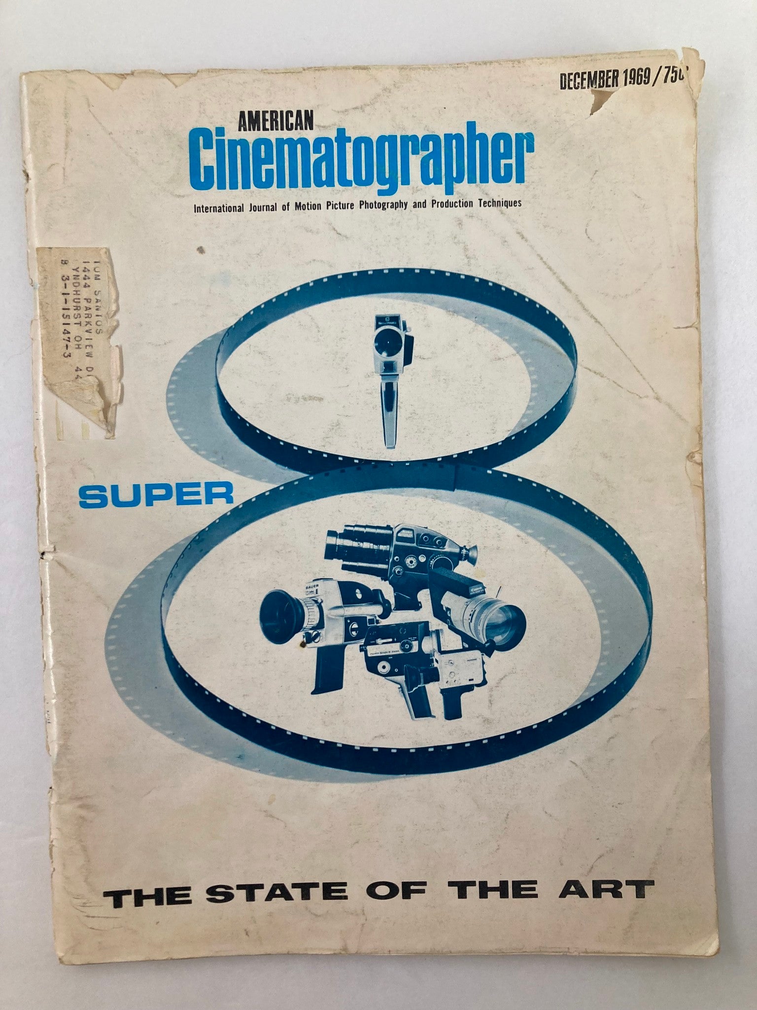 American Cinematographer Magazine December 1969 The Super-8 Format Cameras