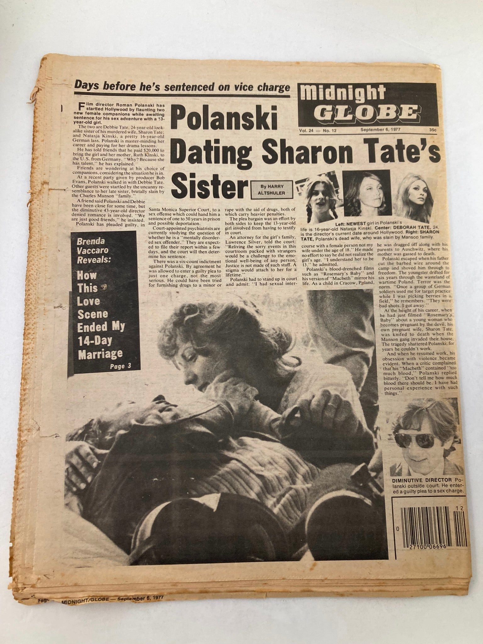 Midnight Globe Tabloid September 6 1977 Vol 24 #12 Elvis Presley's Last Words