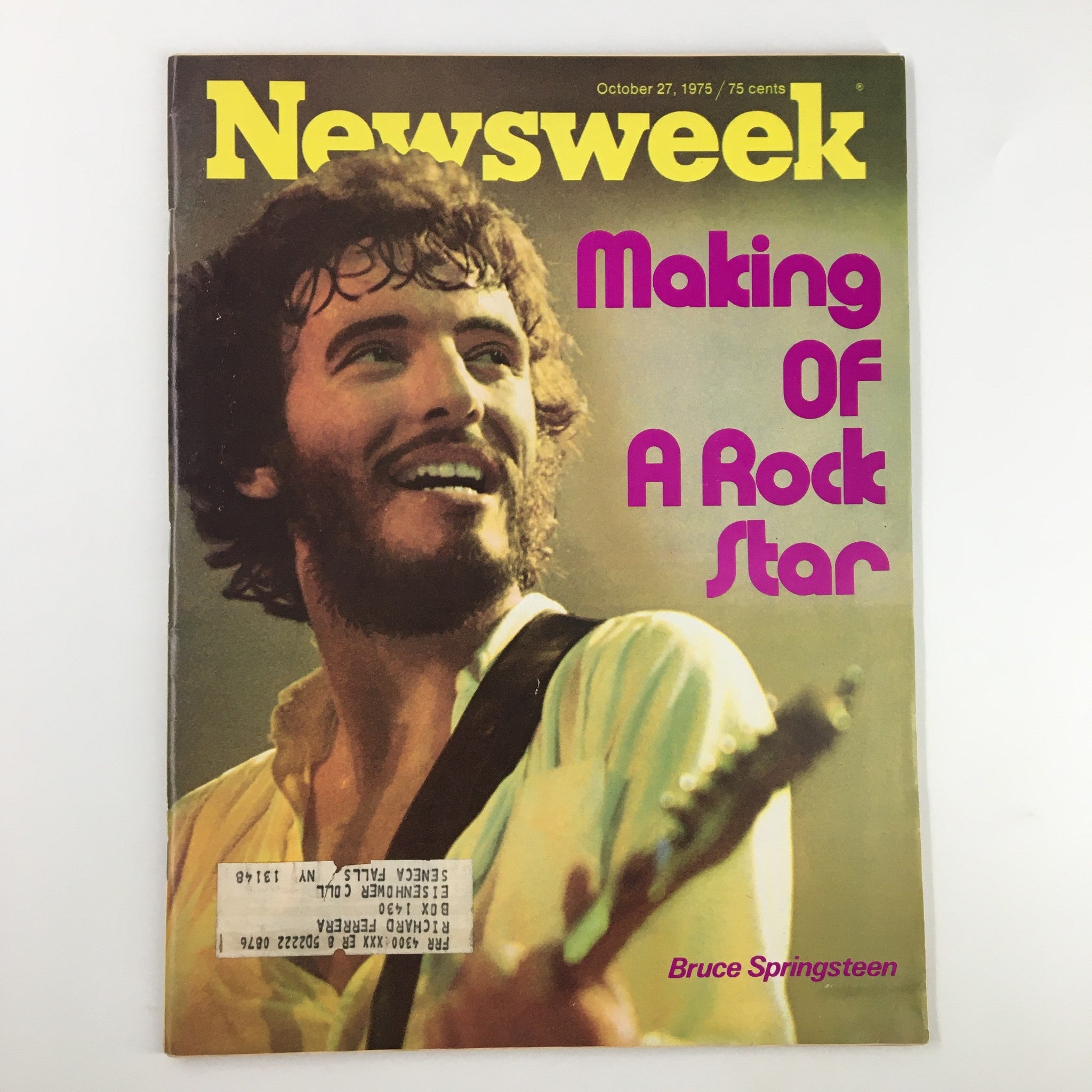 VTG Newsweek Magazine October 27 1975 Bruce Springsteen Making of a Rock Star