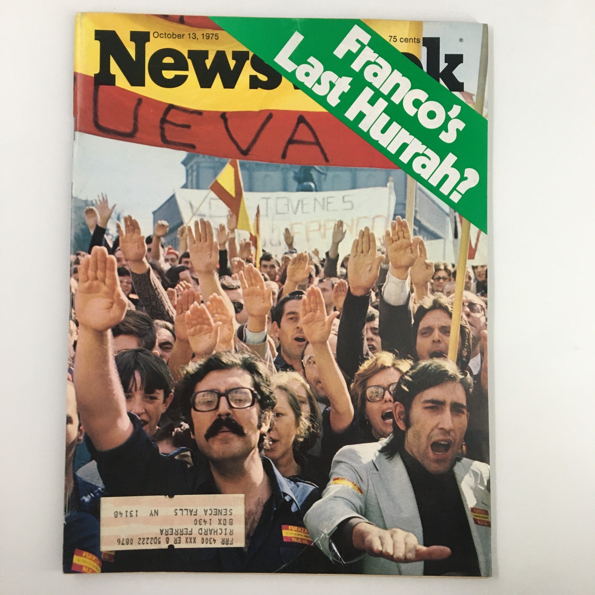 VTG Newsweek Magazine October 13 1975 Franco's Last Hurrah Spanish Rally