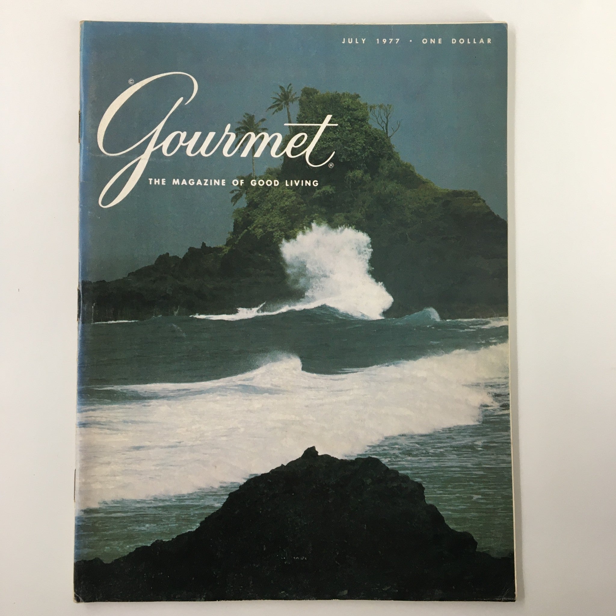 VTG Gourmet Magazine July 1977 The Equator in The Romantic South Seas No Label