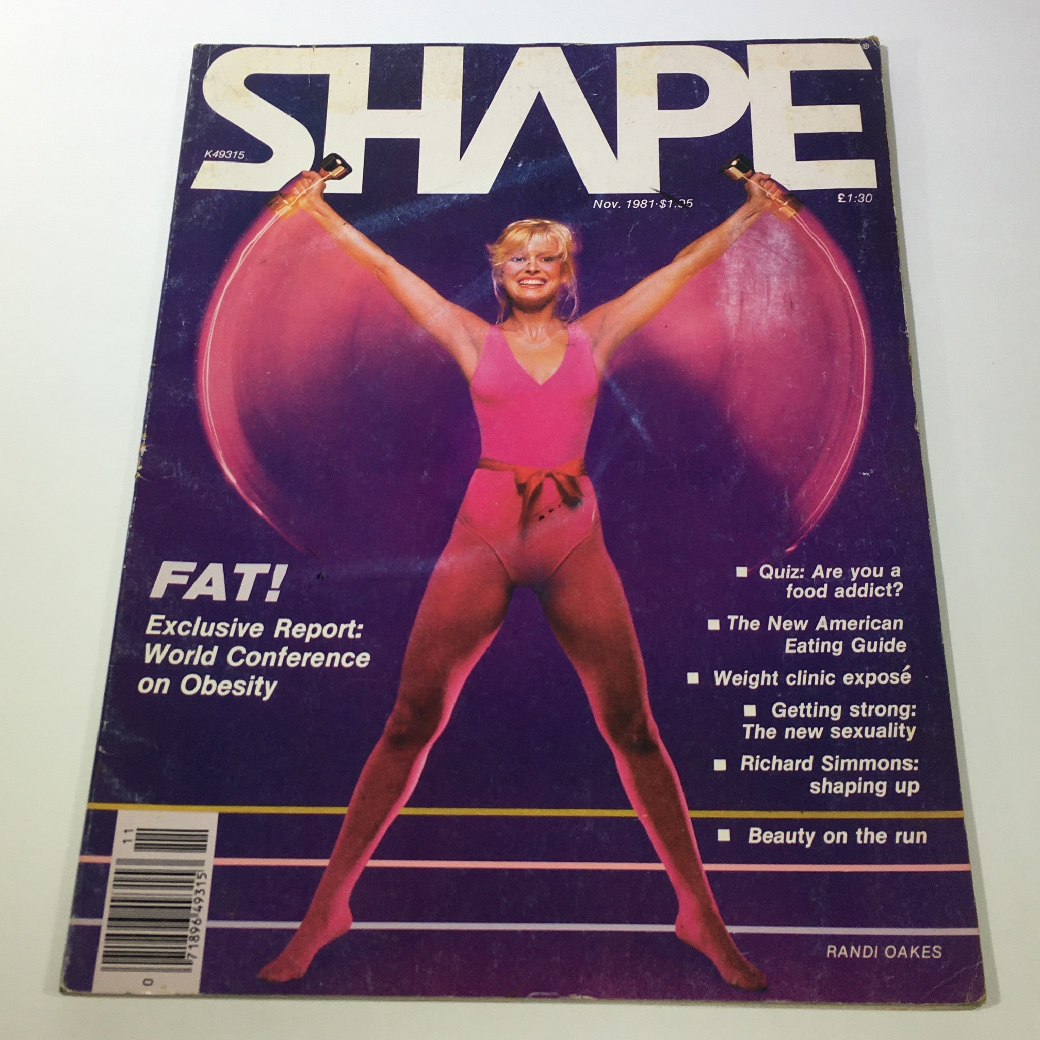 VTG Shape Magazine: November 1981 - World Conference On Obesity / No Label