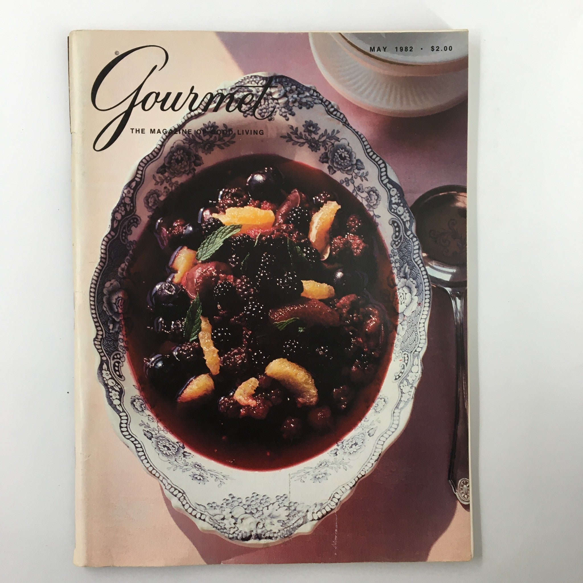 VTG Gourmet Magazine May 1982 Robert Browning's Words Rush To Mind No Label