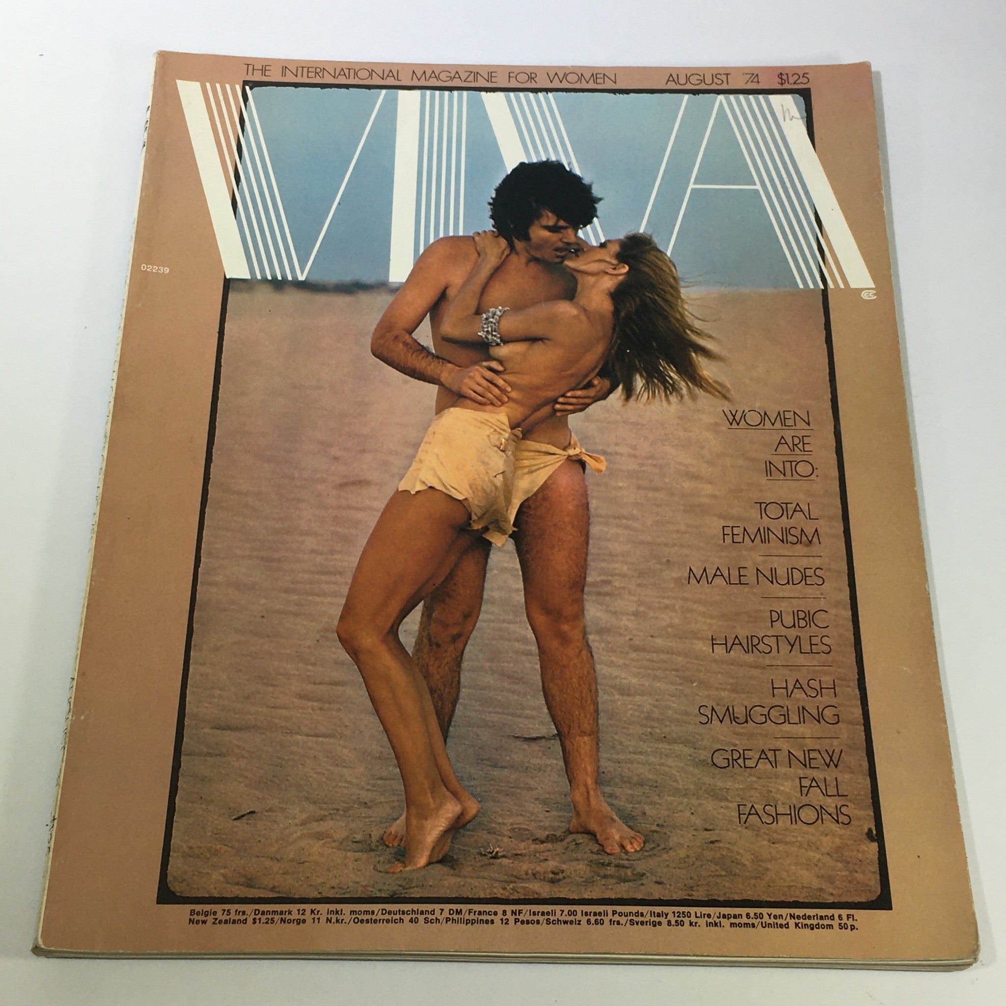 VTG Viva Magazine For Women: August 1974 - Total Feminism / Male Nudes