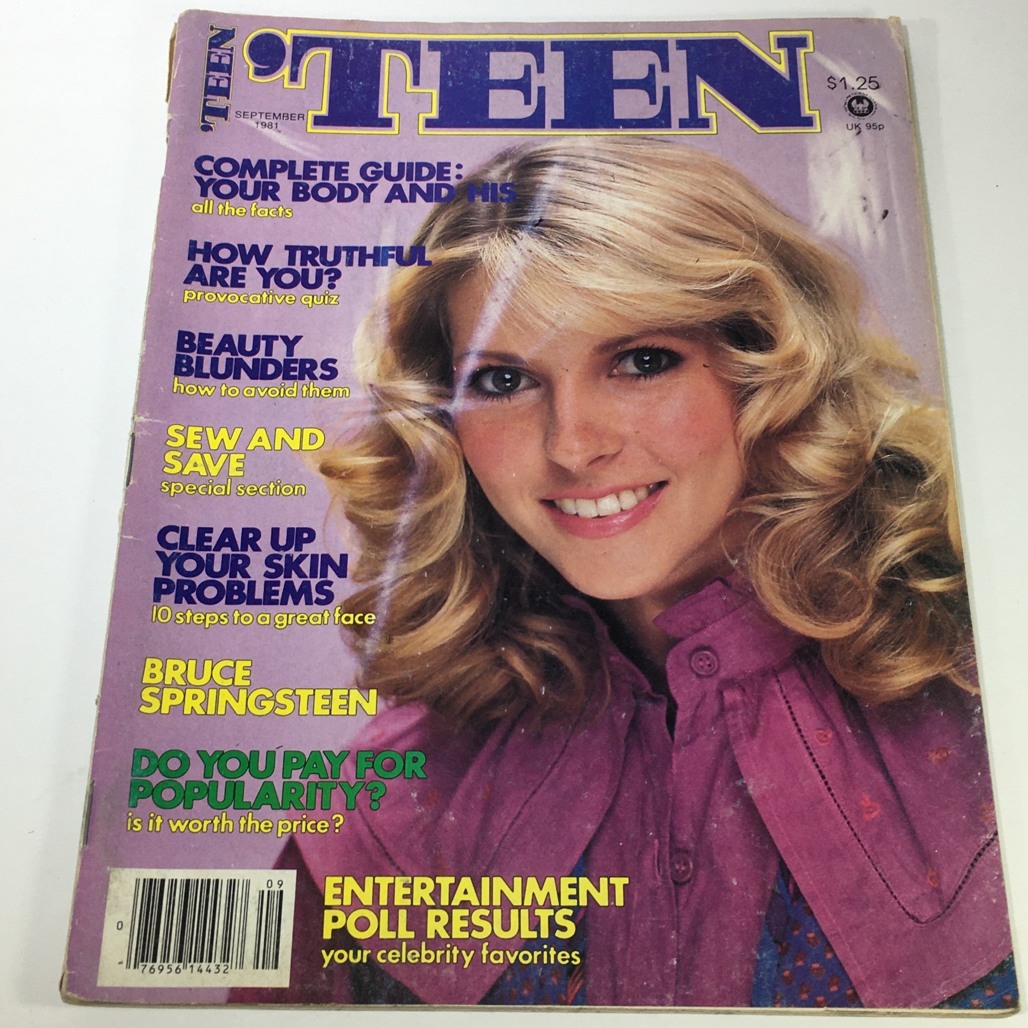 VTG Teen Magazine: September 1981 - Cheryl Lynn Cover / Sew & Save / No Label