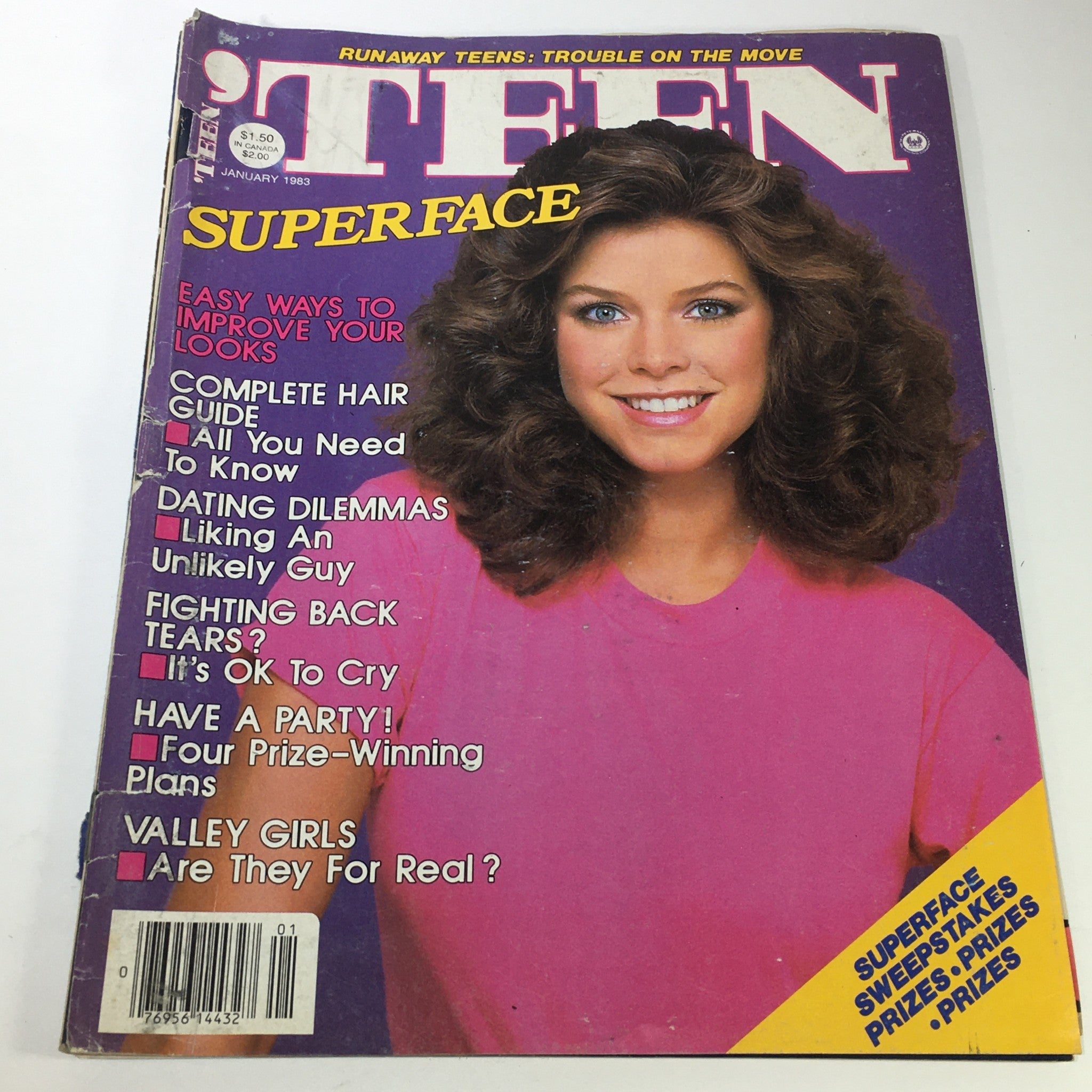 VTG Teen Magazine: January 1983 - Superface / Retro Complete Hair Guide Issue