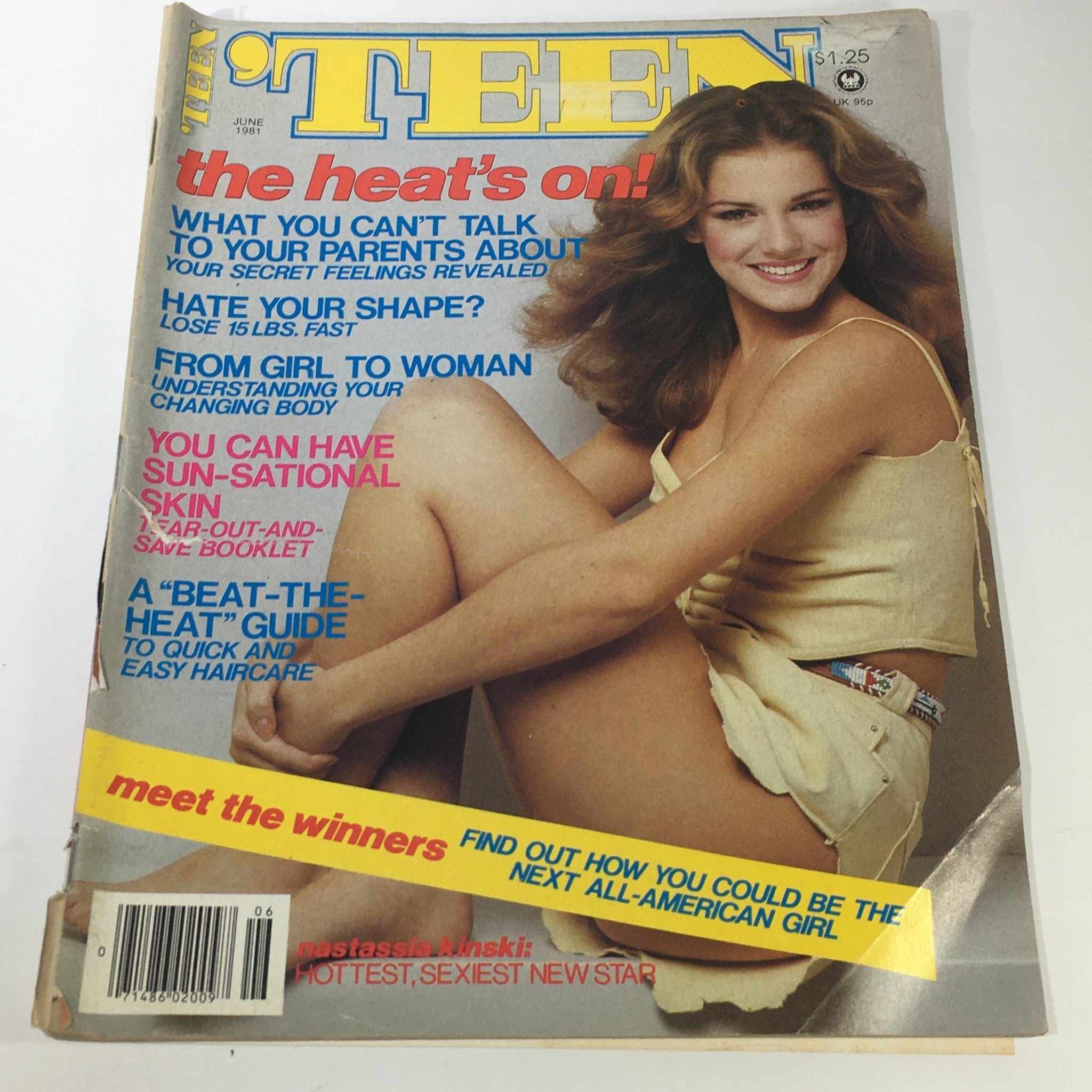 VTG Teen Magazine: June 1981 - Natassia Kinski Cover / The Heat's On / No Label