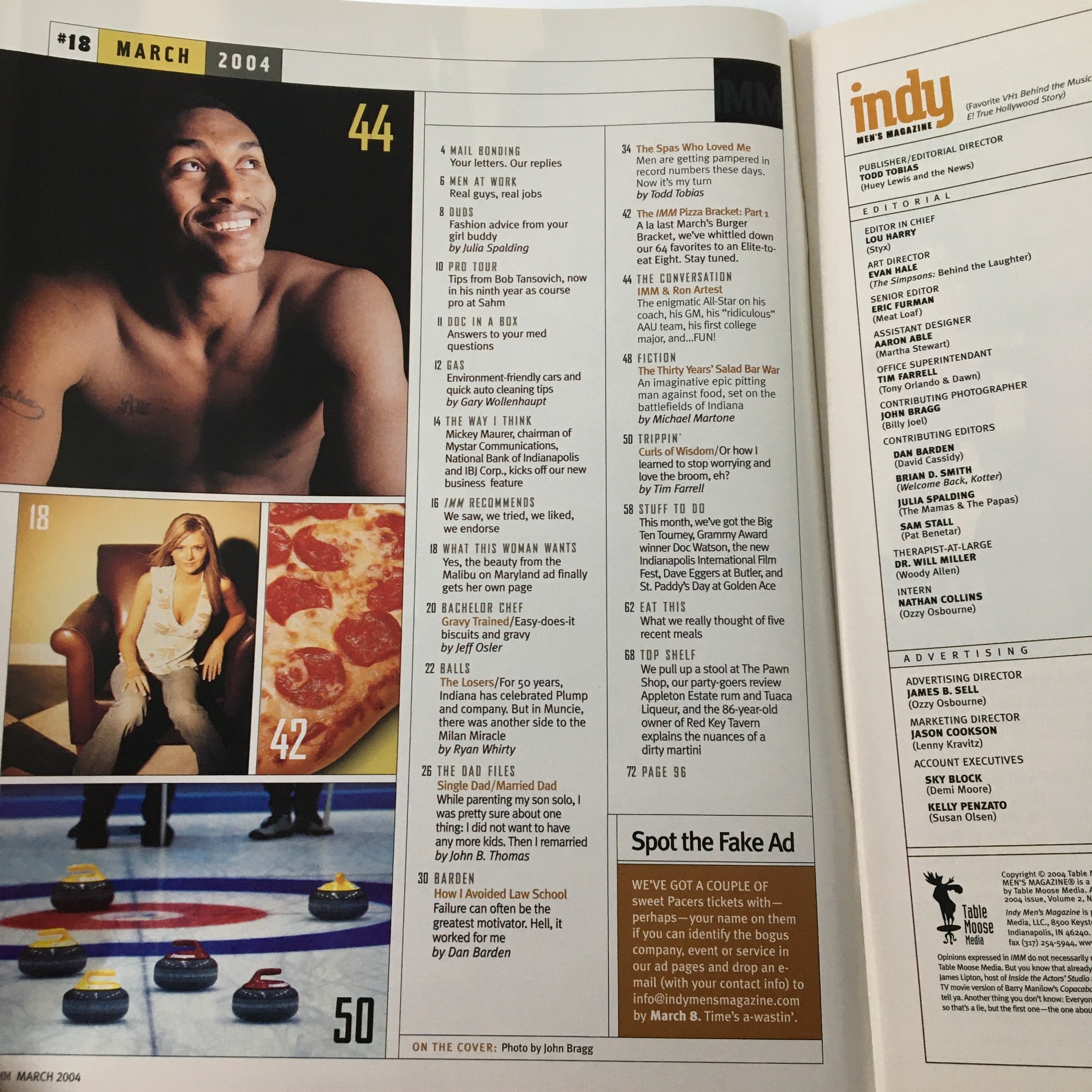 Indy Men's Magazine March 2004 Indiana Pacers Ron Artest No Label