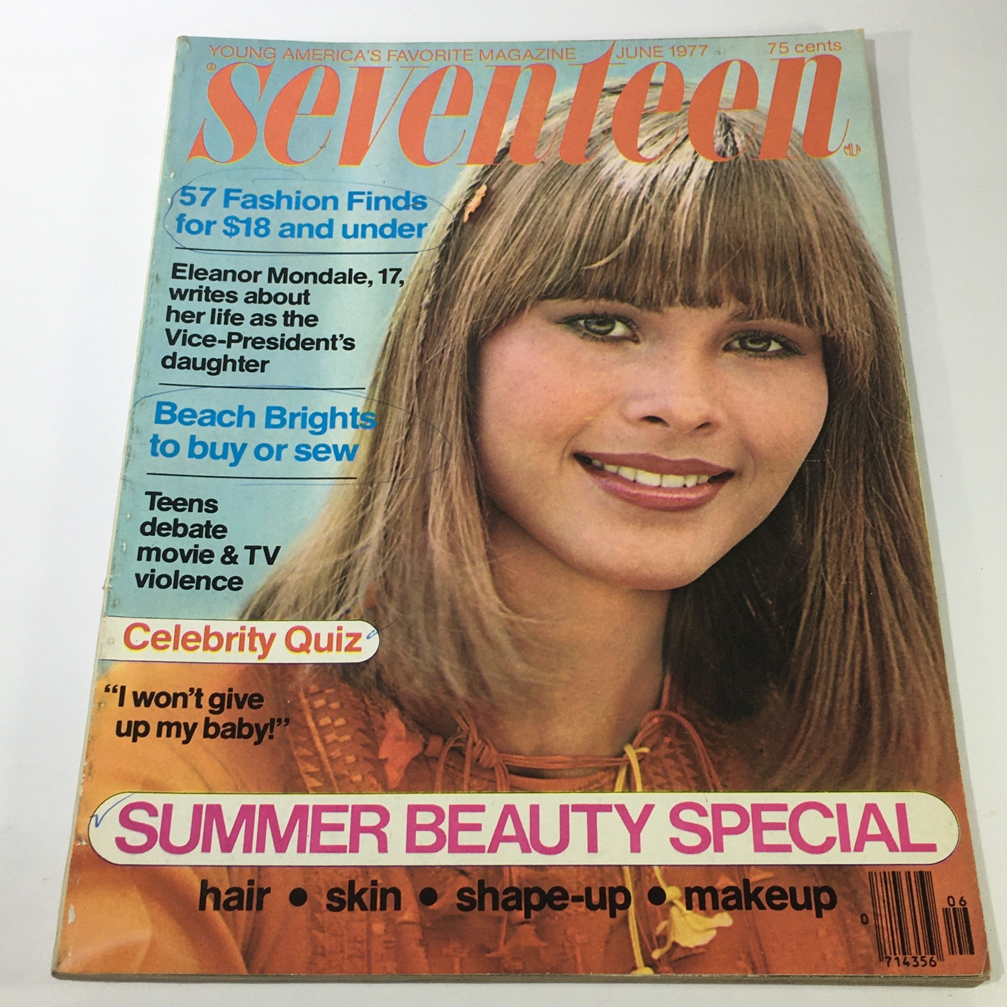 VTG Seventeen Magazine: June 1977 - Michaela Sundholm Cover / Eleanor Mondale