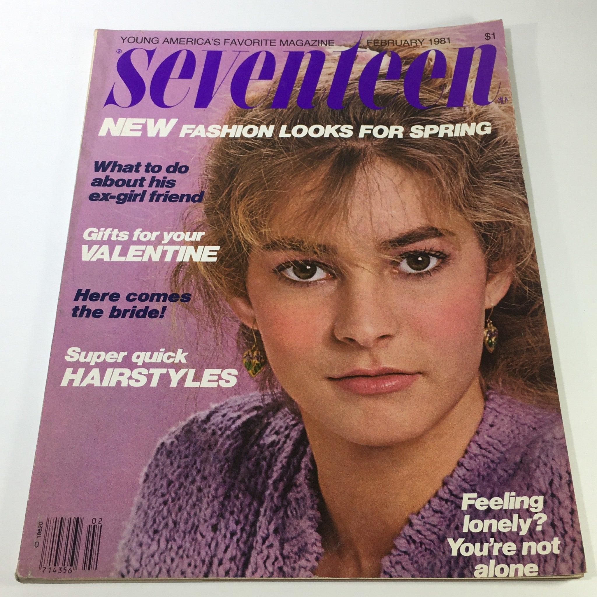 VTG Seventeen Magazine: February 1981 - Lisanne Falk Cover / Spring Fashion Look