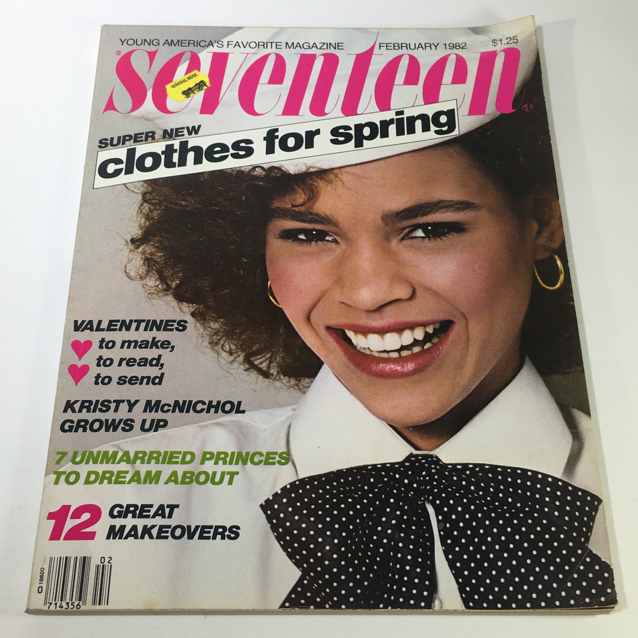 VTG Seventeen Magazine: February 1982 - Kersti Bowser Cover / No Label Newsstand