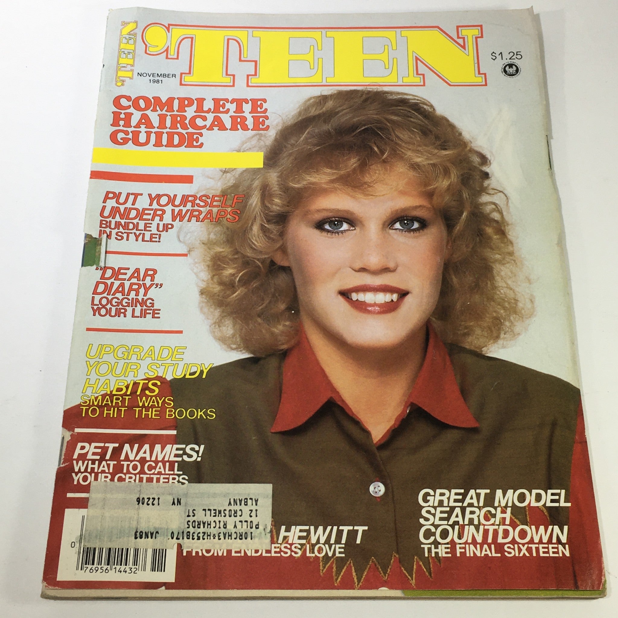 VTG Teen Magazine: November 1981 - Caryn Itten Cover / Complete Haircare Guide