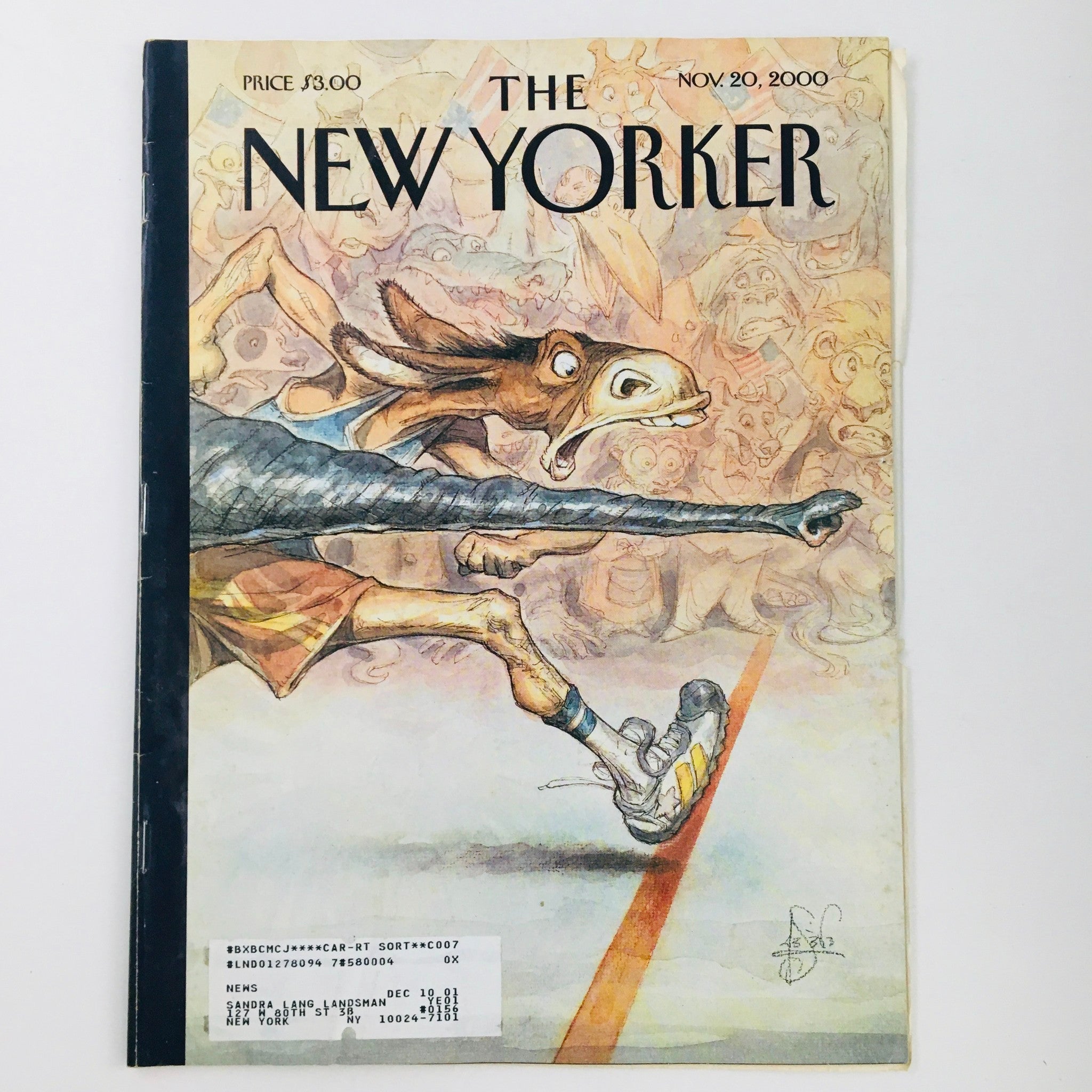 The New Yorker Full Magazine November 20 2000 By A Nose by Peter de Seve