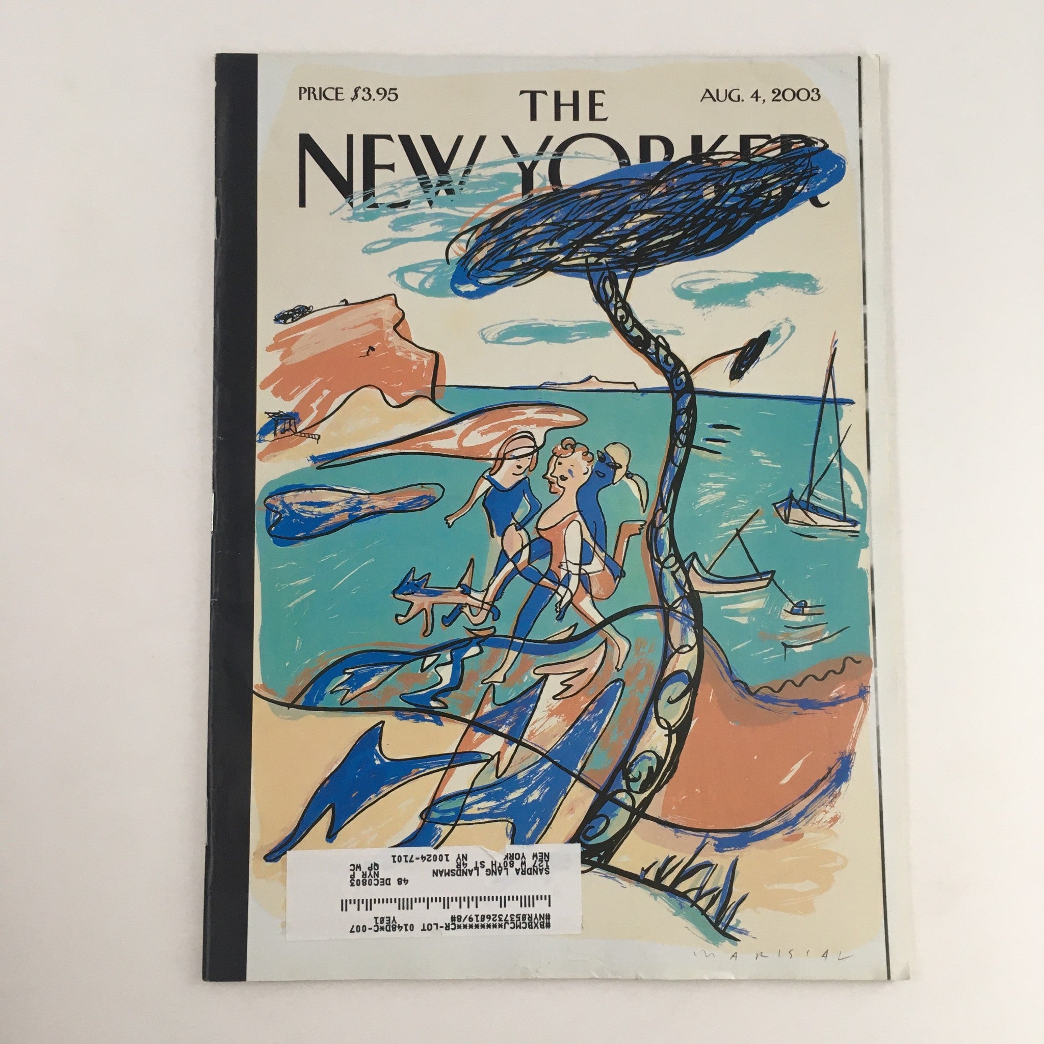 The New Yorker Magazine August 4 2003 The Mediterrenanian Sea by Javier Mariscal