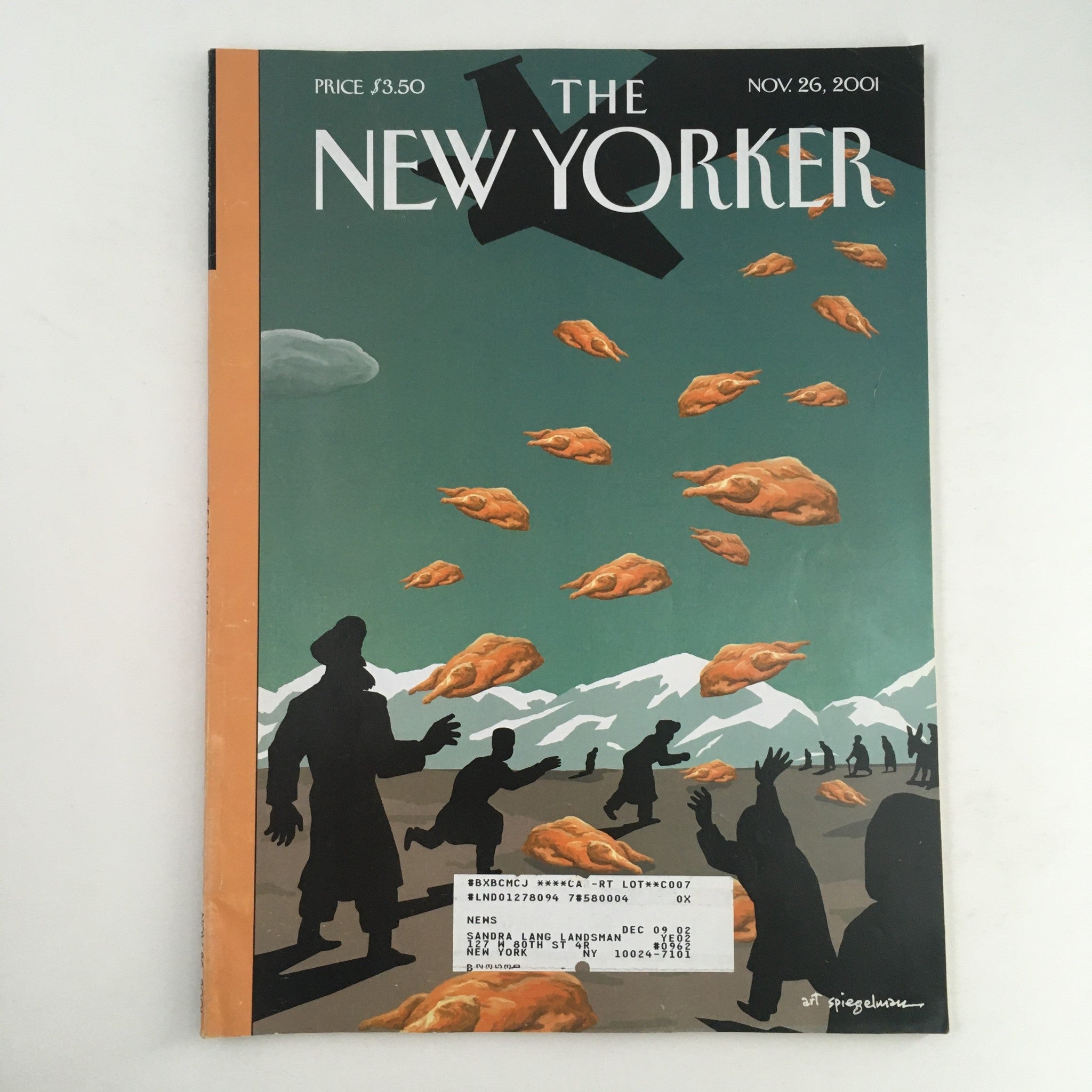 The New Yorker Full Magazine November 26 2001 Enduring Freedom by Art Spiegelman