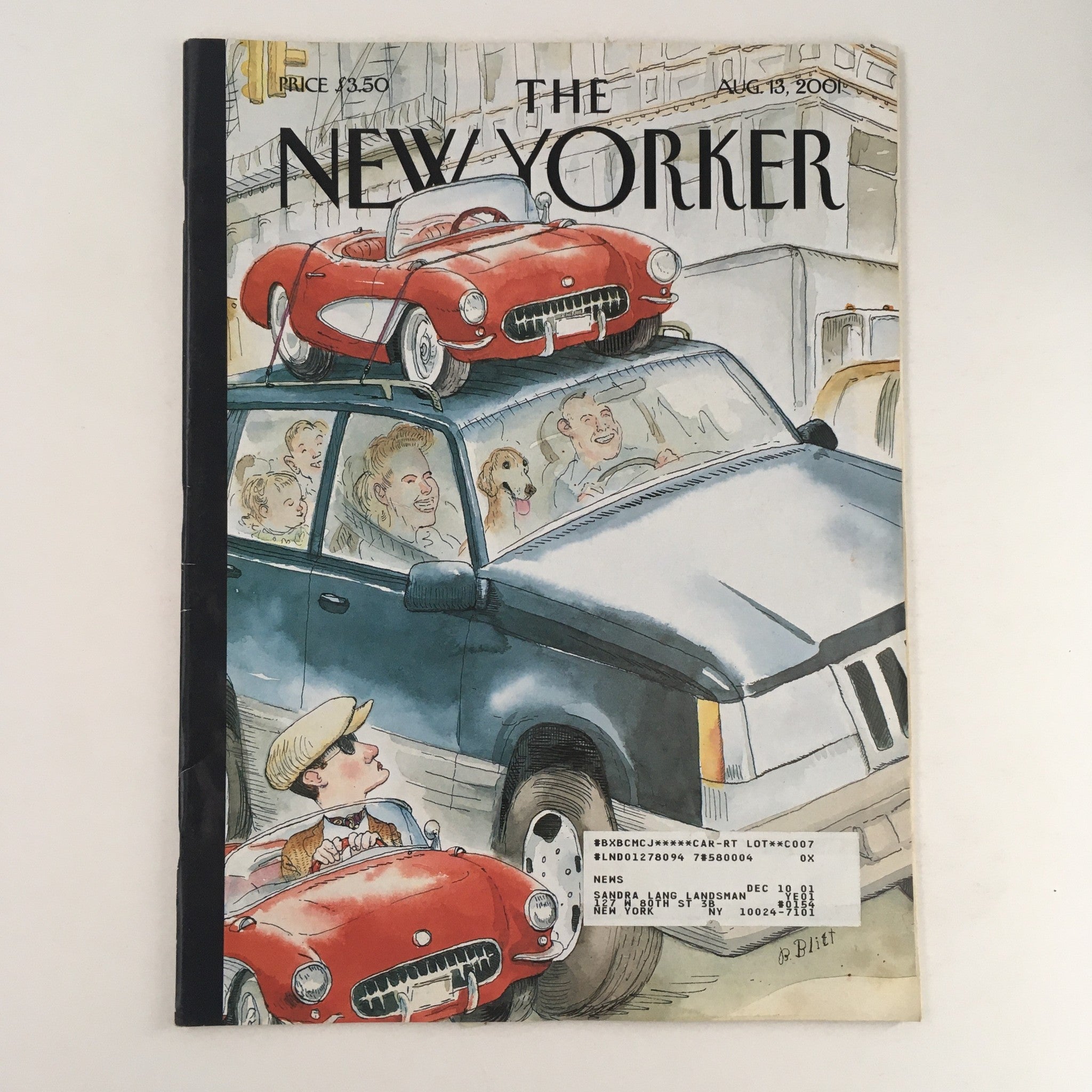 The New Yorker Full Magazine August 13 2001 Poor Sports by Barry Blitt