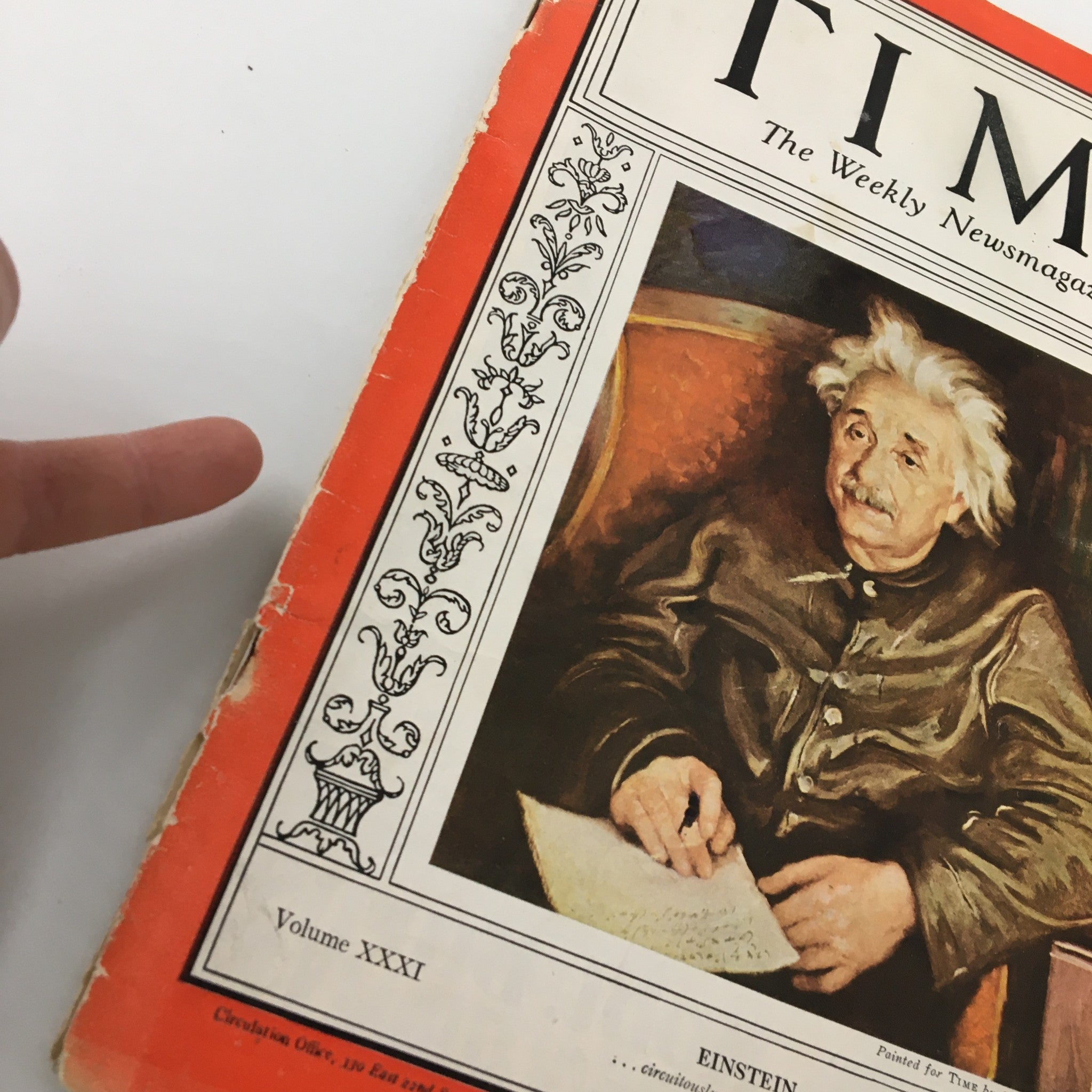 VTG Time Magazine Vol. 31 No. 14 April 4 1938 Physicist Albert Einstein