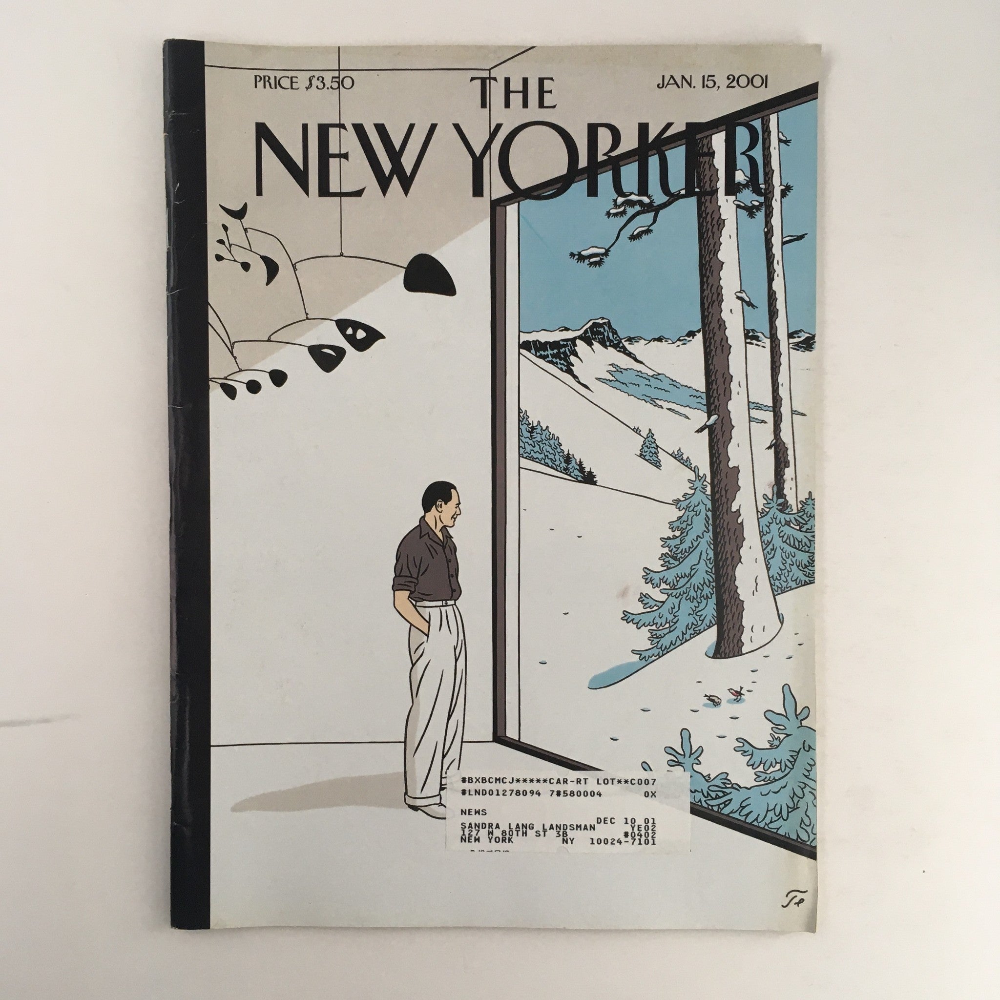 The New Yorker Full Magazine January 15 2001 In and Out by Jean-Claude Floch