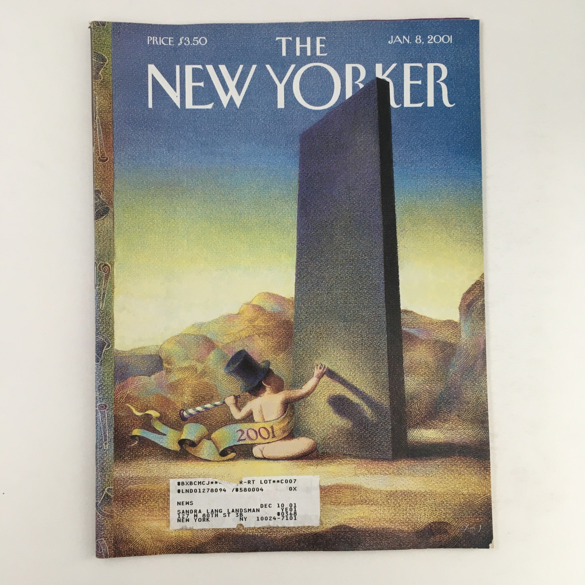 The New Yorker Full Magazine January 8 2001 Year 2001 by Raul Colón